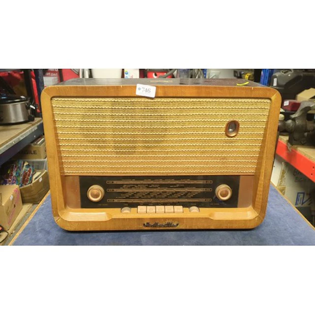 His Master's Voice model 1138 tabletop radio, circa 1960, wi...