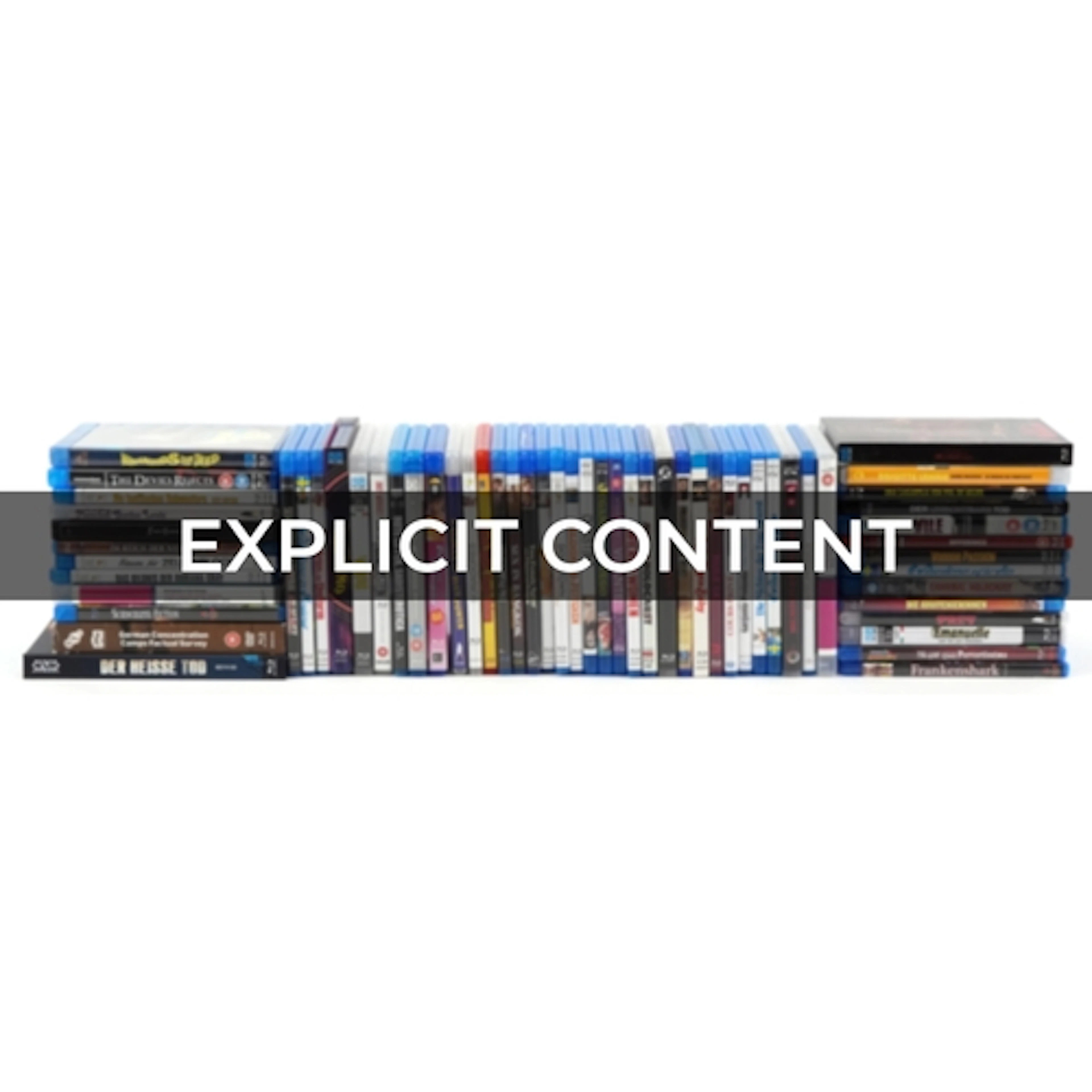 Large collection of mostly Blu-Ray adult erotic DVDs includi...