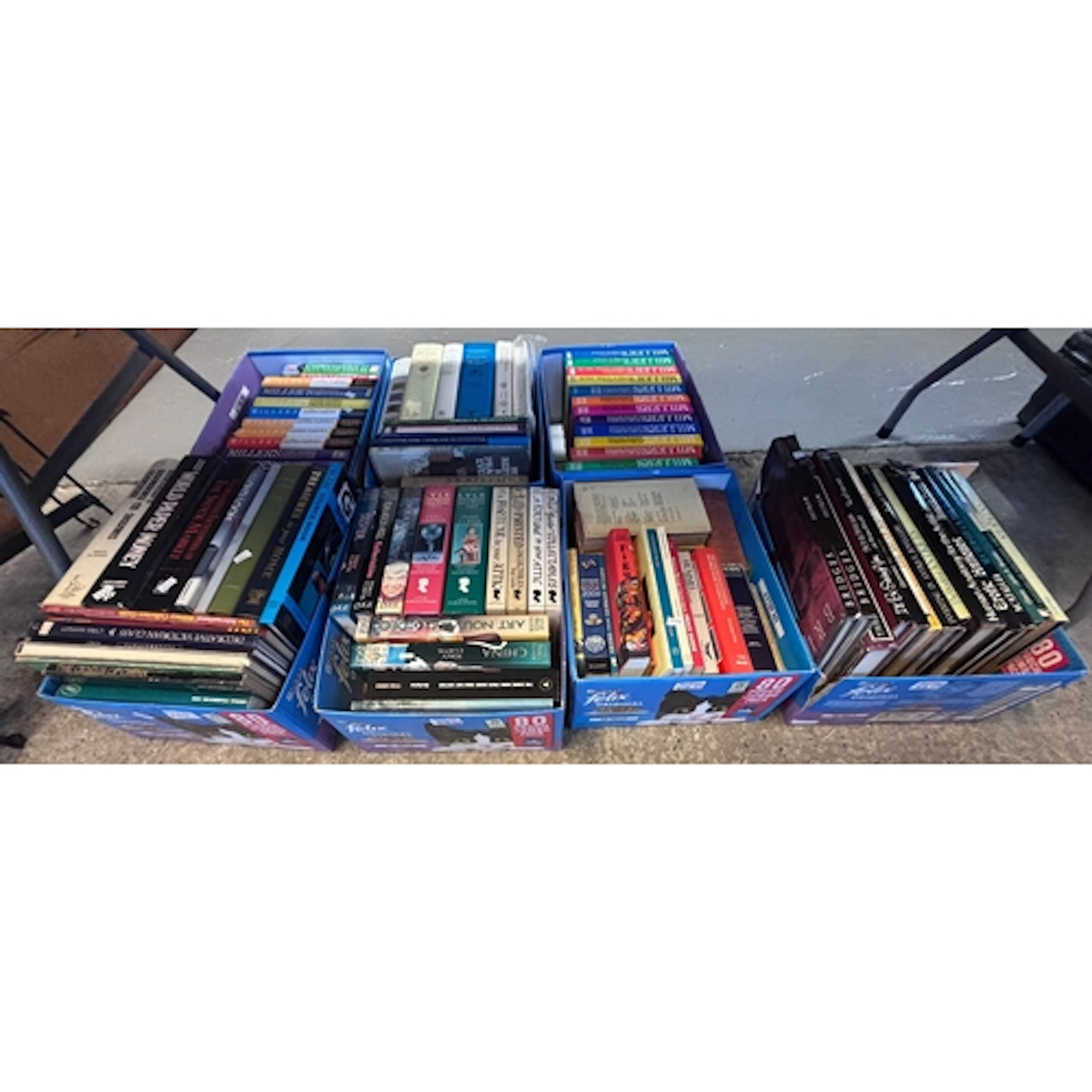 Seven boxes of Antique reference books to include: 'Miller's...