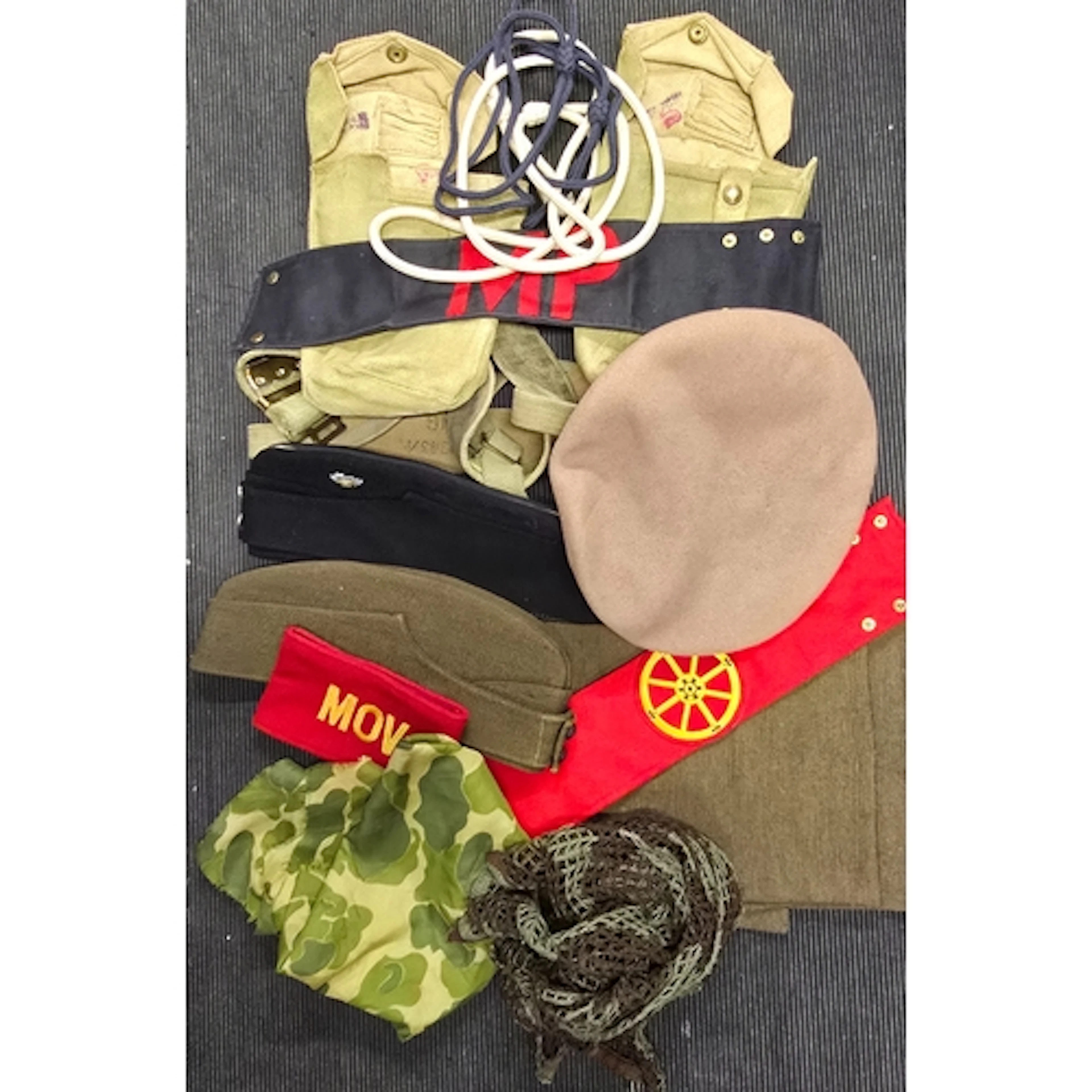 An S.A.S. beret. A Royal Army Service Corps Officers dress F...
