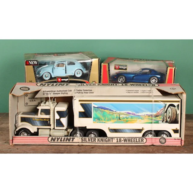 Toys and Juvenalia - a Burago diecast model car, Dodge Viper...