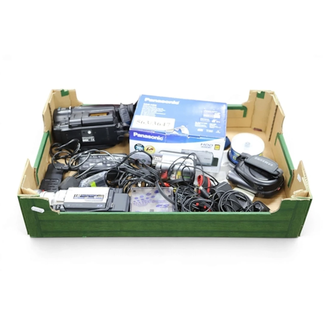 A collection of Camcorders to include Sony Handycam vision C...