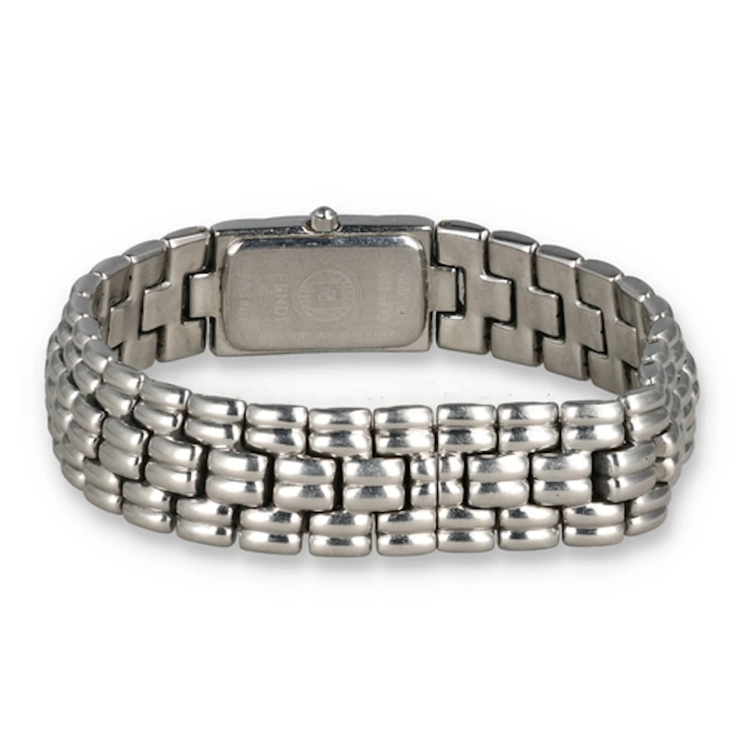 A FENDI LADIES STAINLESS STEEL BRACELET WATCH ...