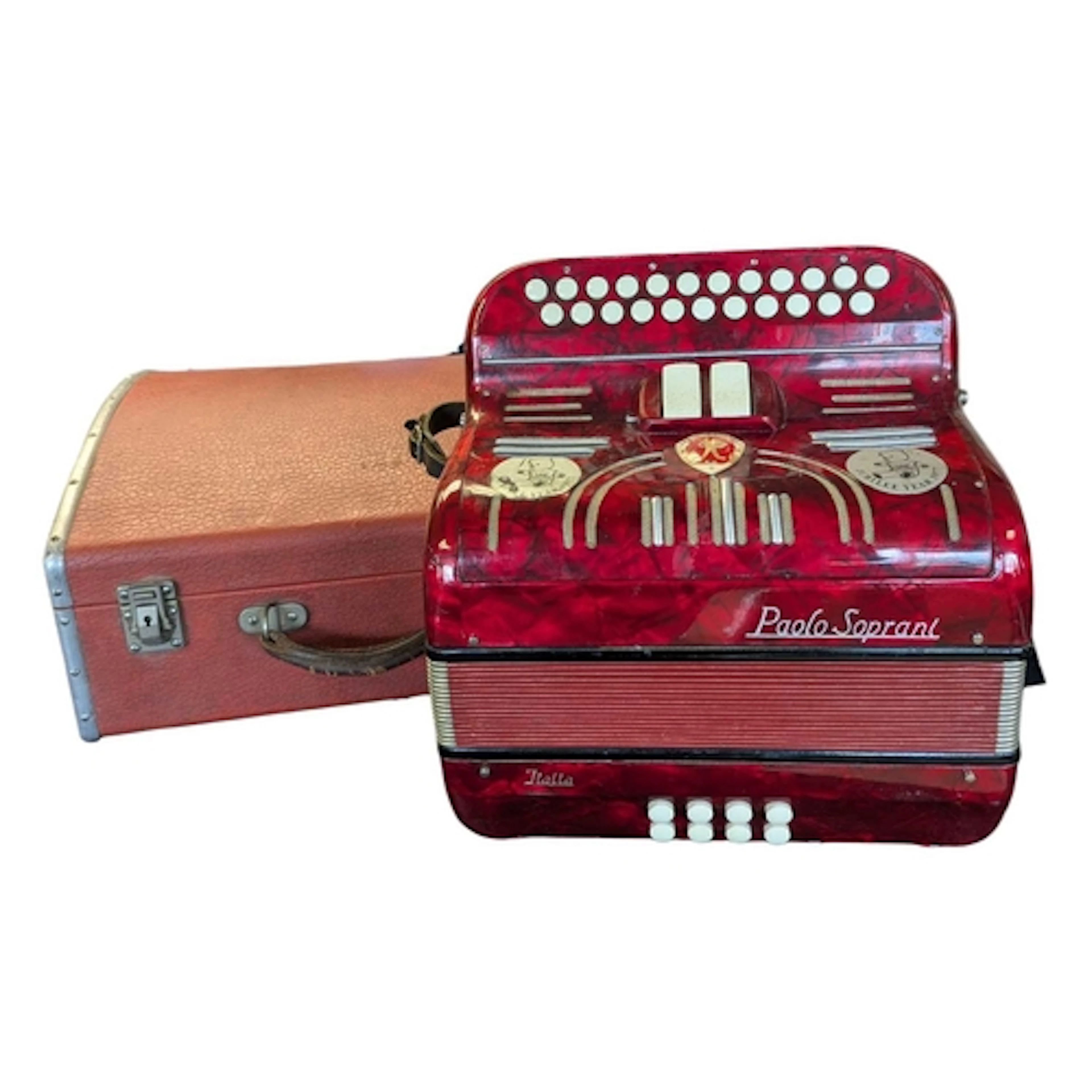 20th century vintage Italian Paolo Soprani diatonic button a...