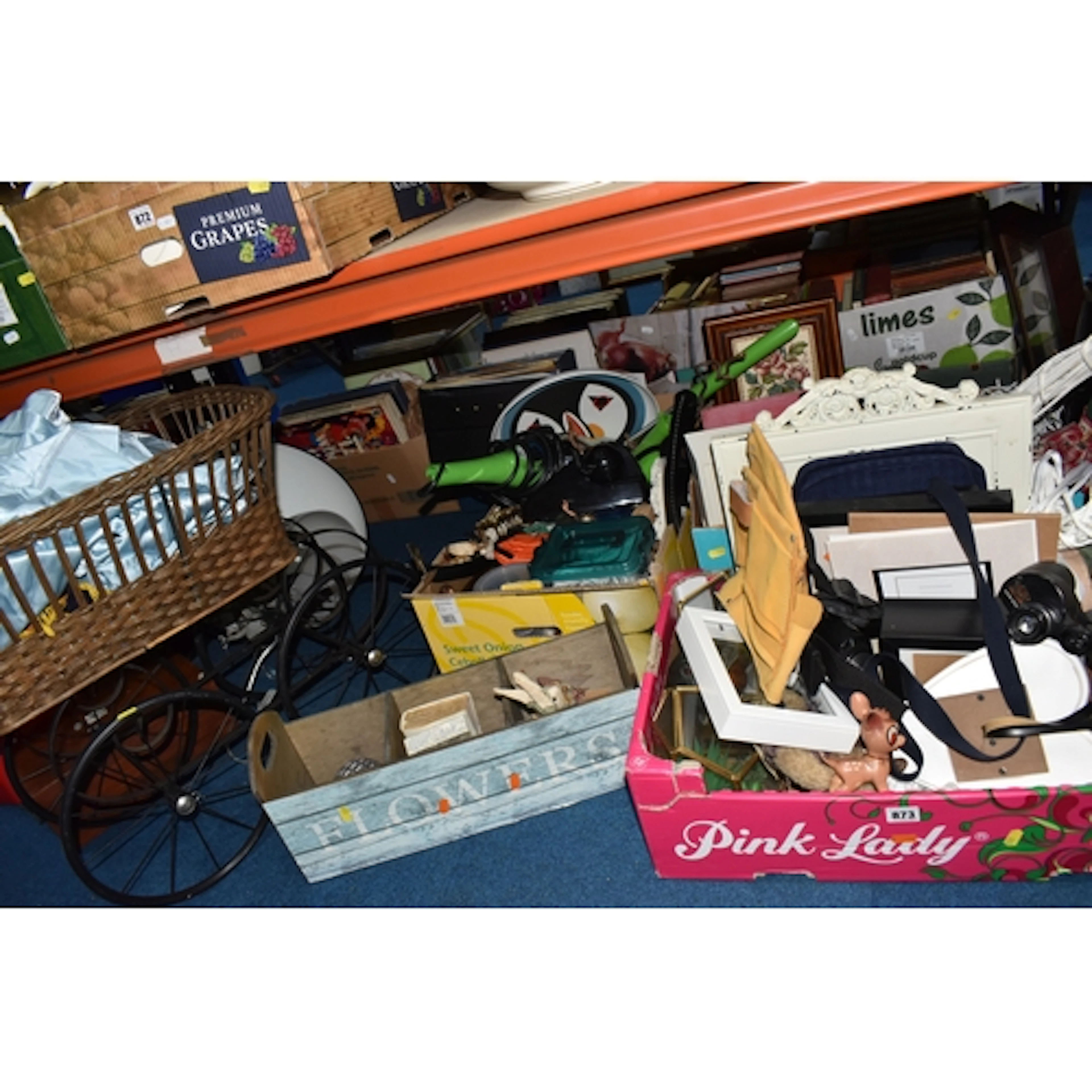 THREE BOXES AND LOOSE MISCELLANEOUS ITEMS to include a vinta...
