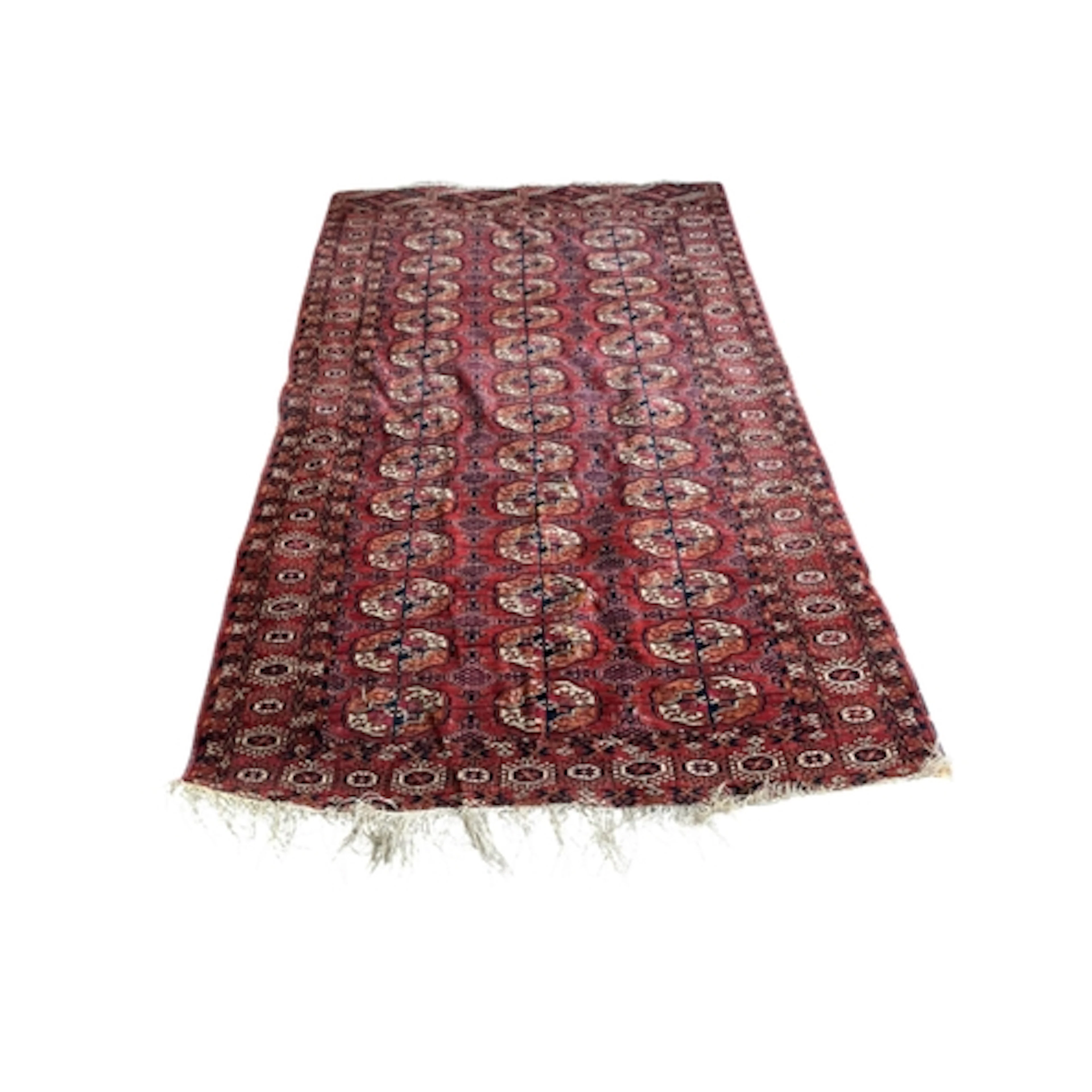 A late 19th century Turkoman Tekke rug, 210 x126cm