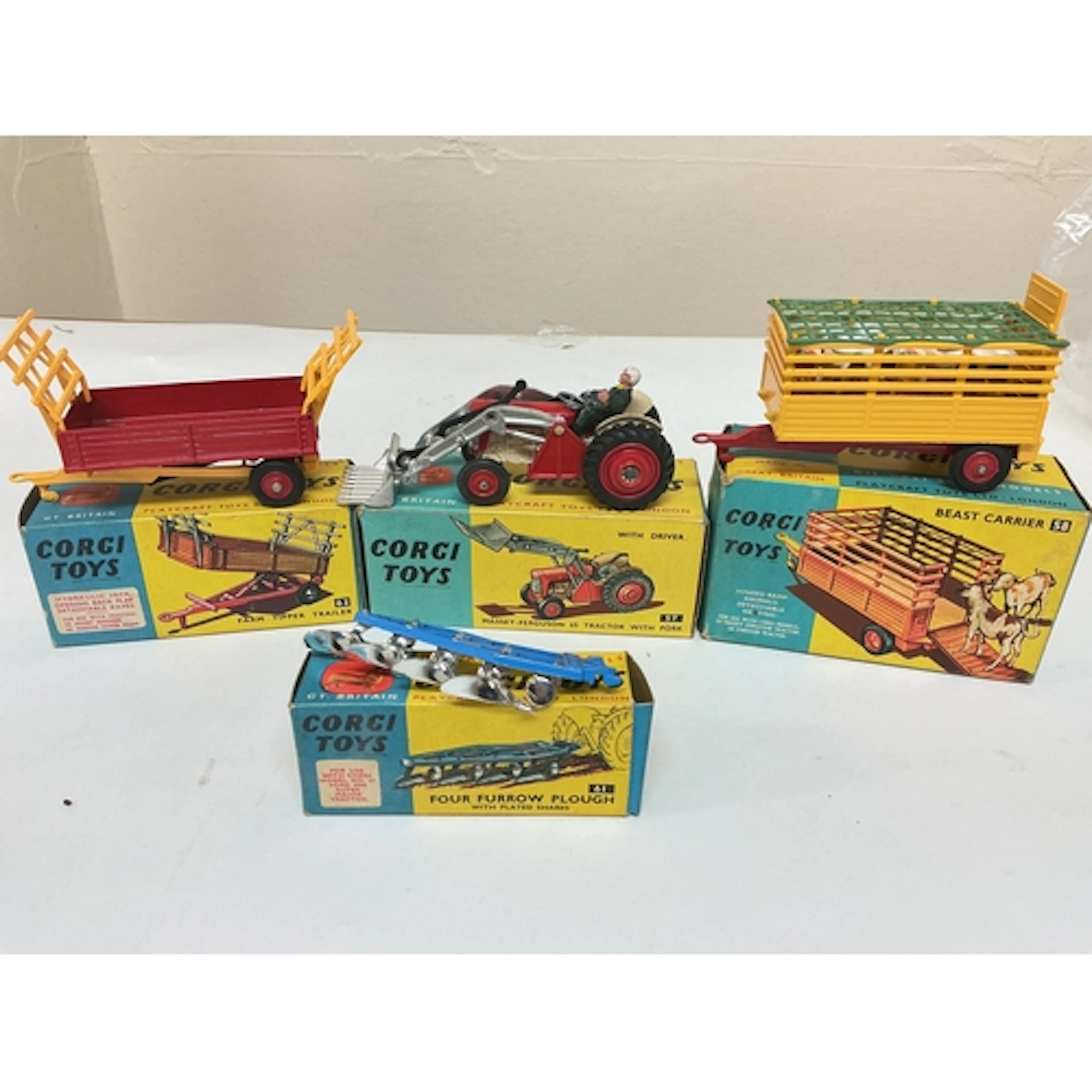 A Boxed Corgi Massey-Ferguson 65 Tractor With Fork #57, A F...