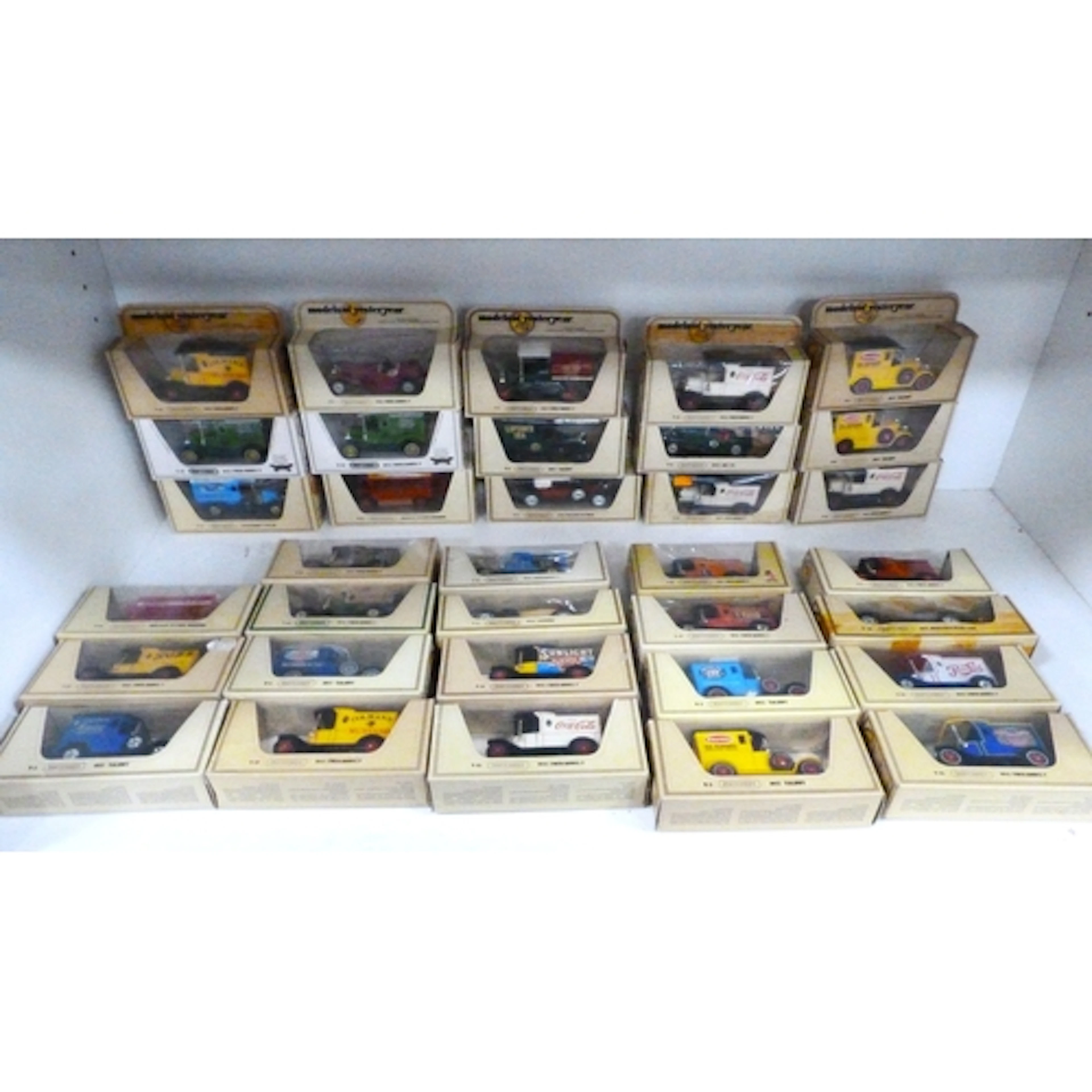 Shelf lot of Matchbox die-cast Models of Yesteryear to inclu...