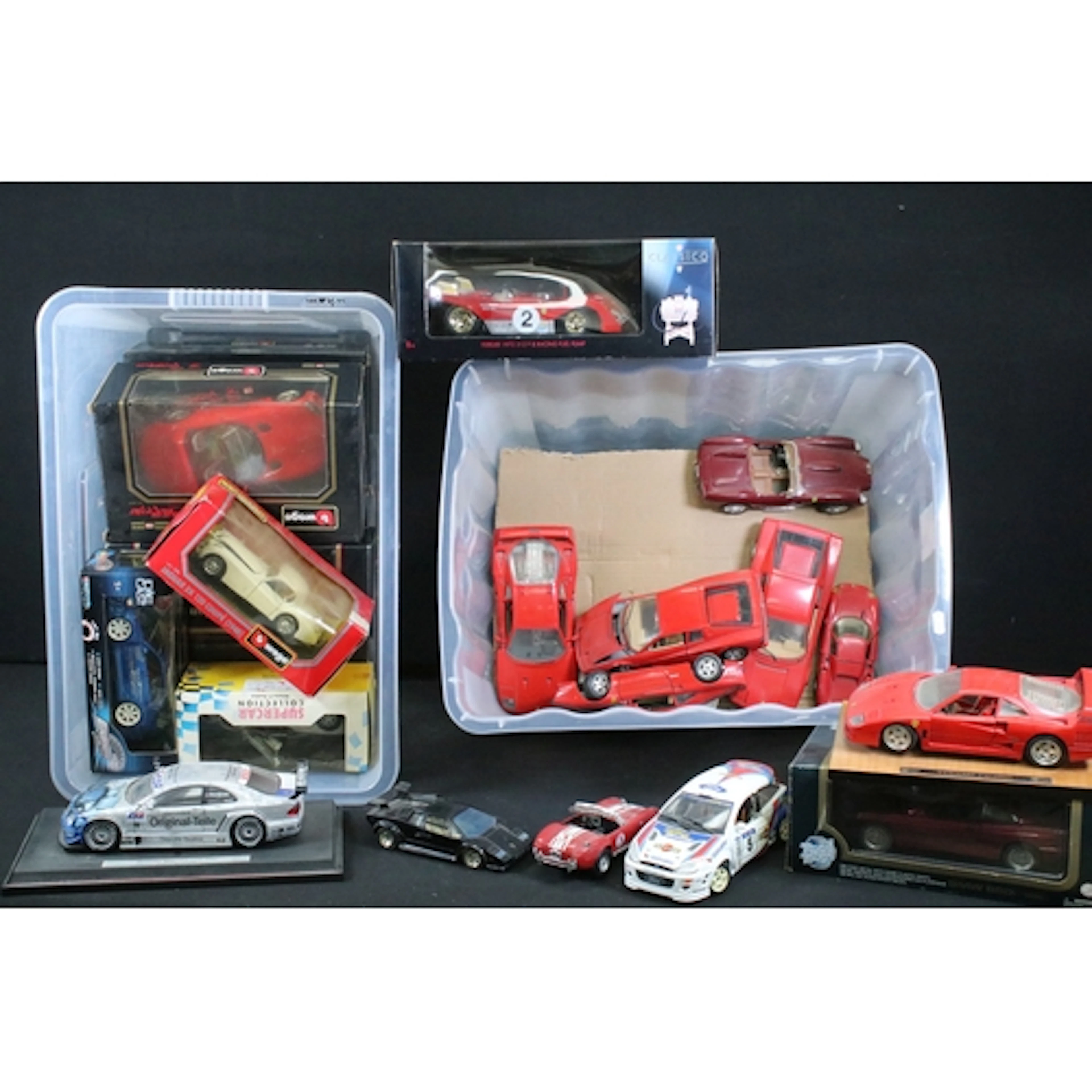 Collection of 1/18 and 1/24 diecast models featuring 5 x Box...