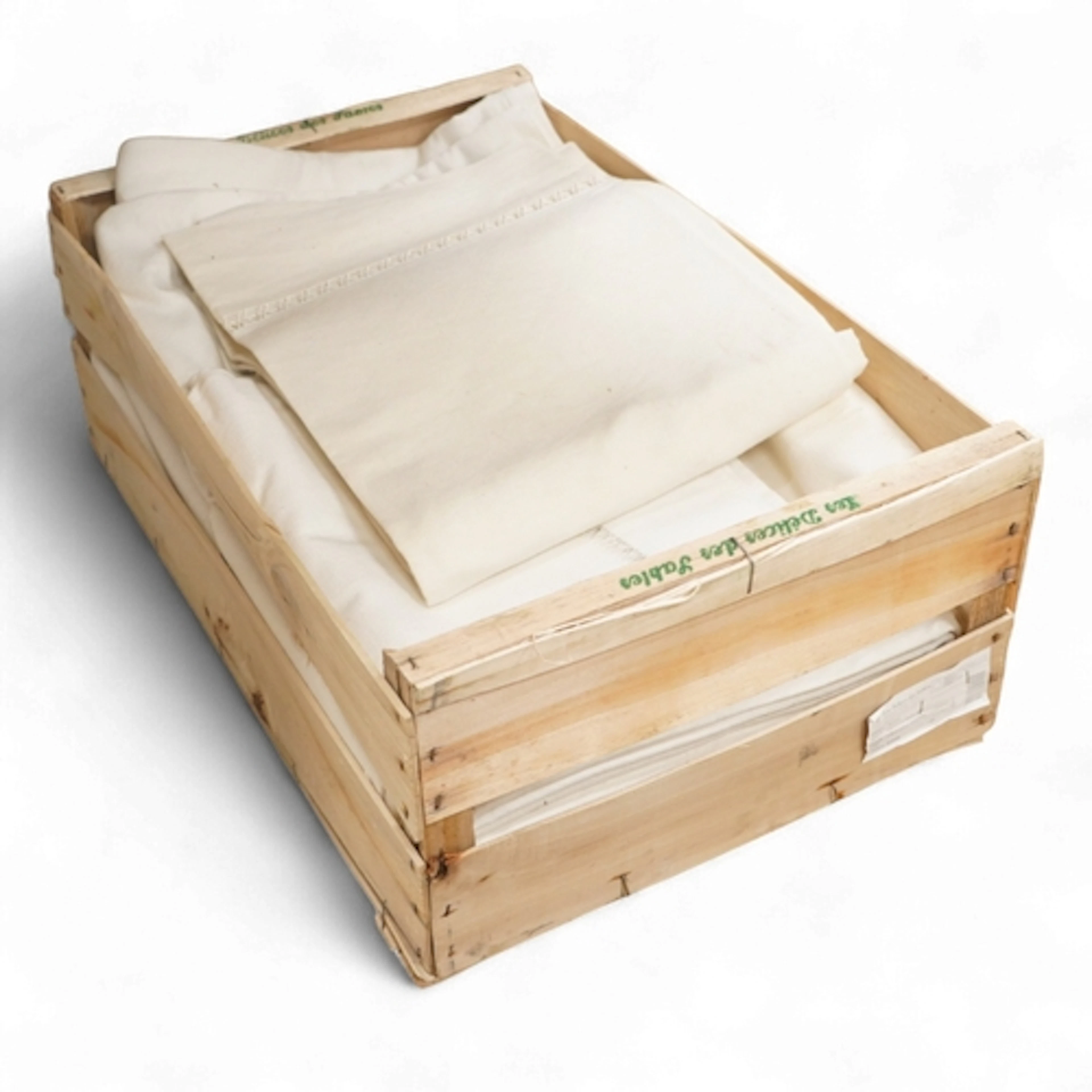 Seven French provincial coarse linen top sheets with embroid...