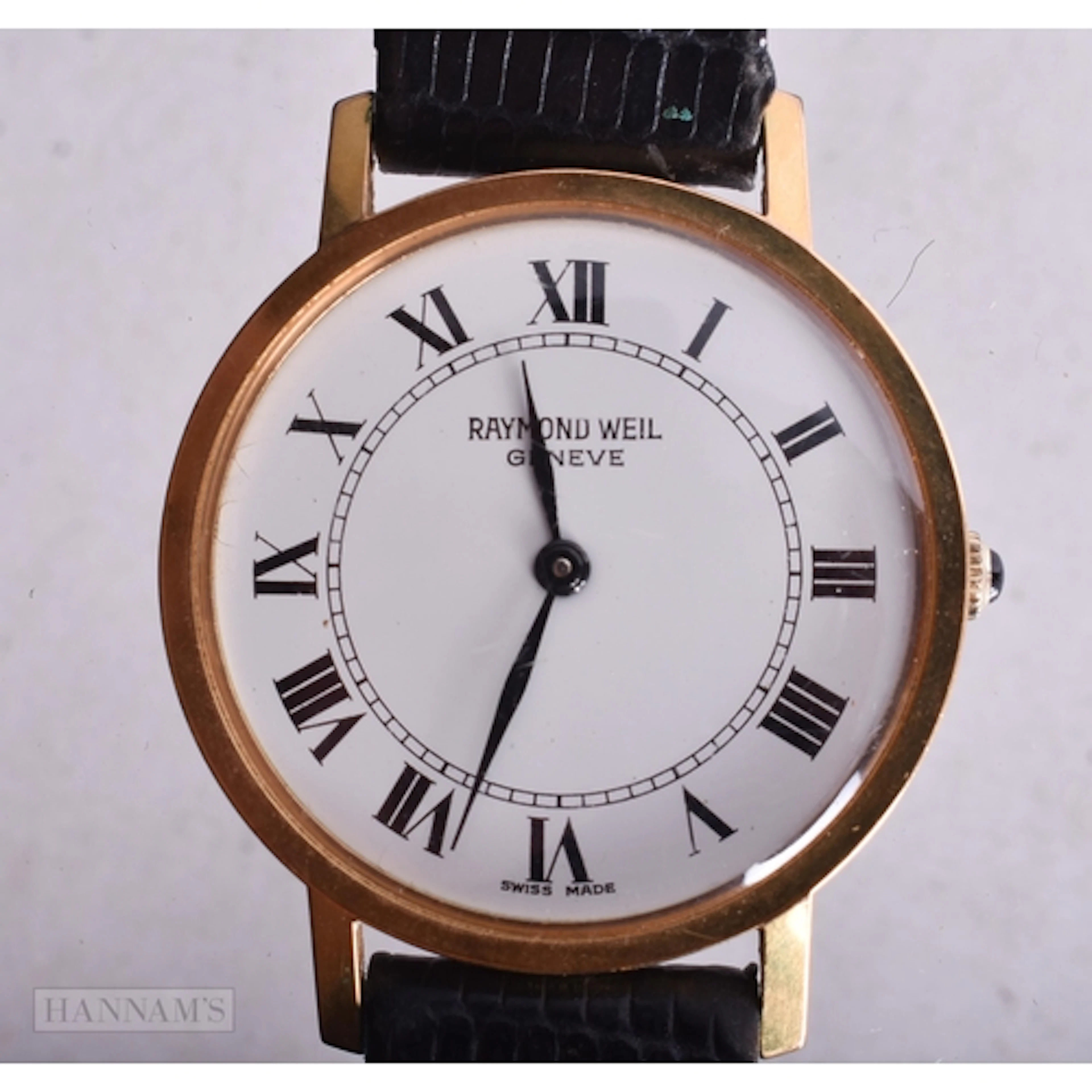 Raymond Weil 7000 Hand-Wind Watch Working. 3 cm wide.