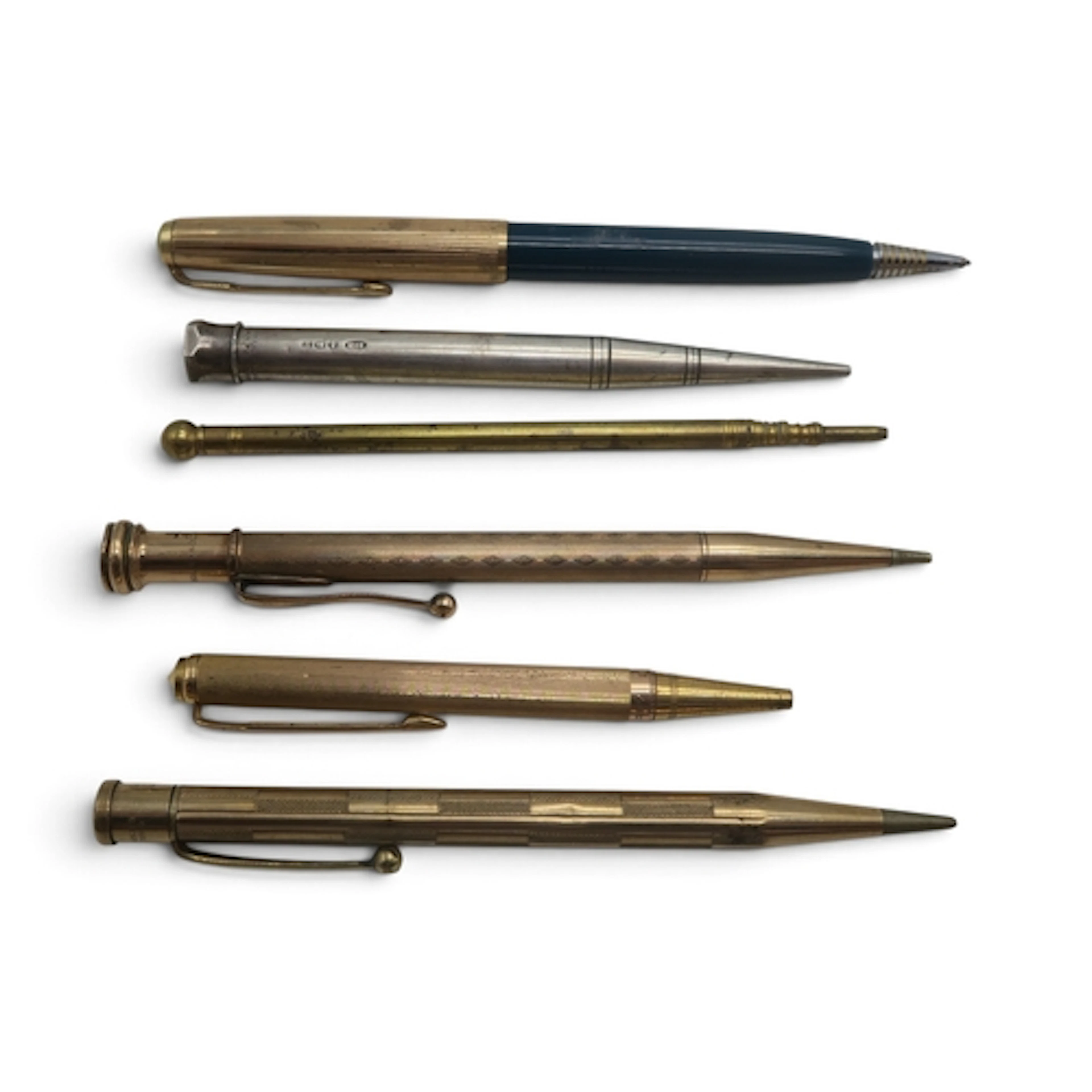 A silver Baker's Perm-point propelling pencil by Baker's, we...