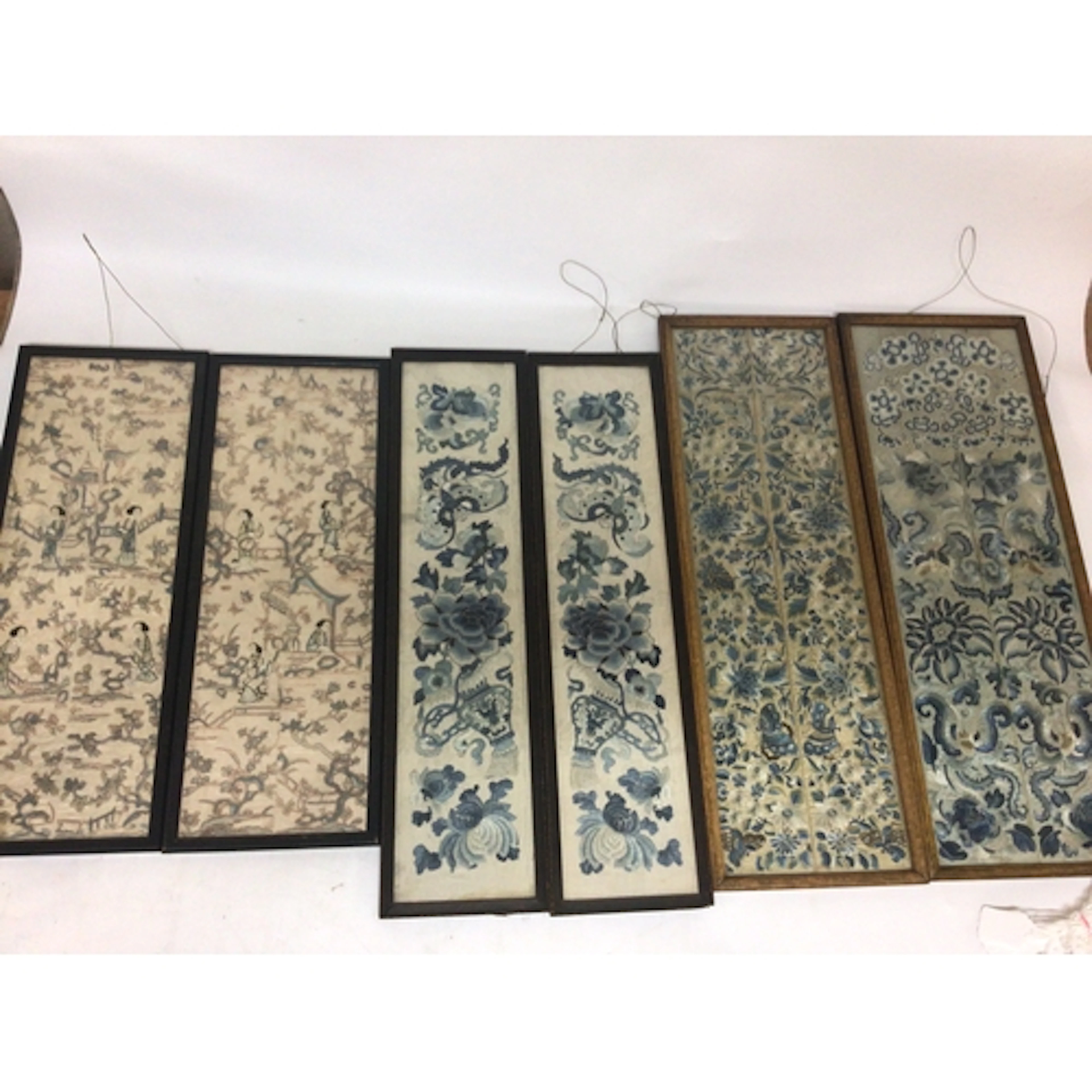 A collection of Chinese embroidered Sleeve Panels. fro...