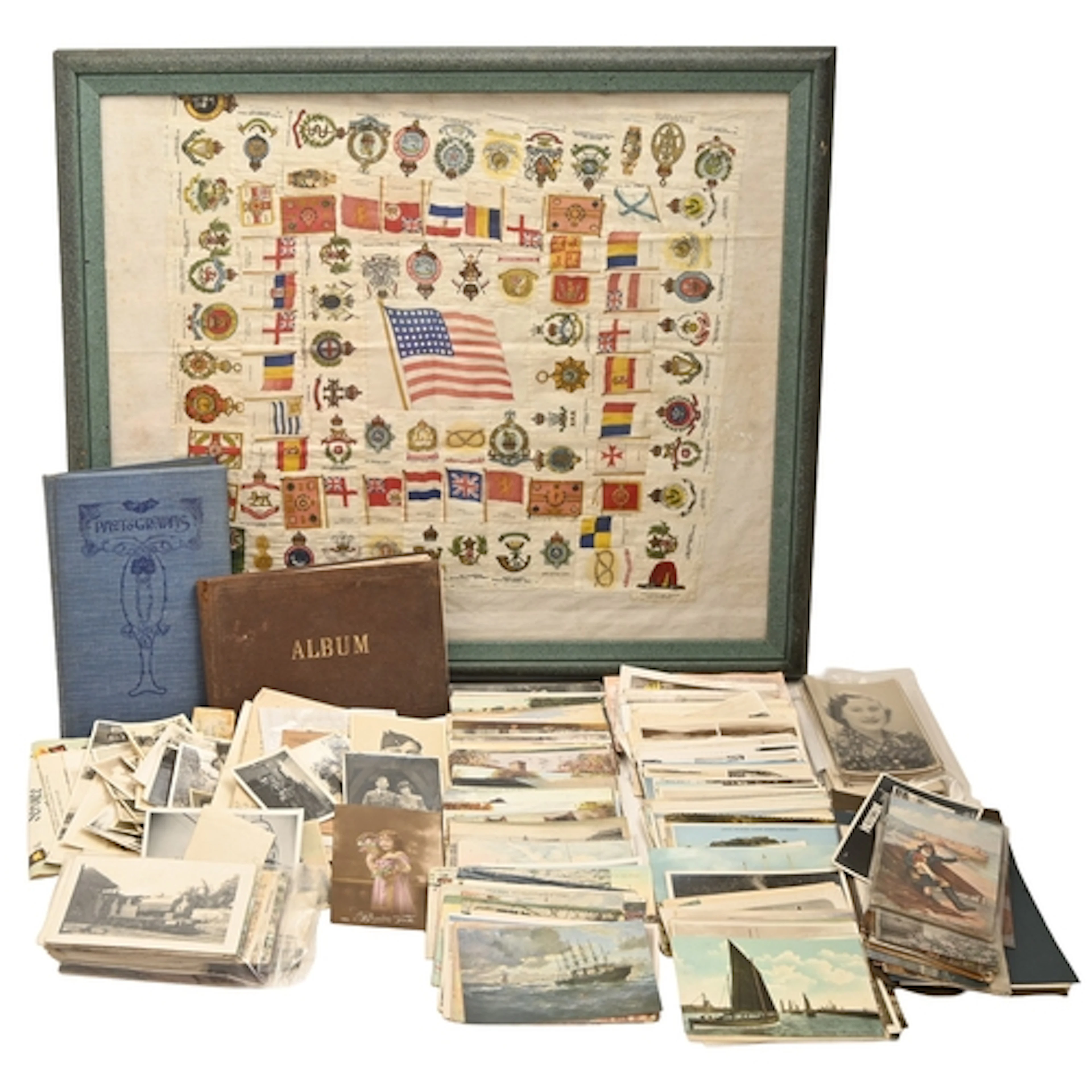 A Swiss friendship album, 19th c, dated 1896, miscellaneous ...