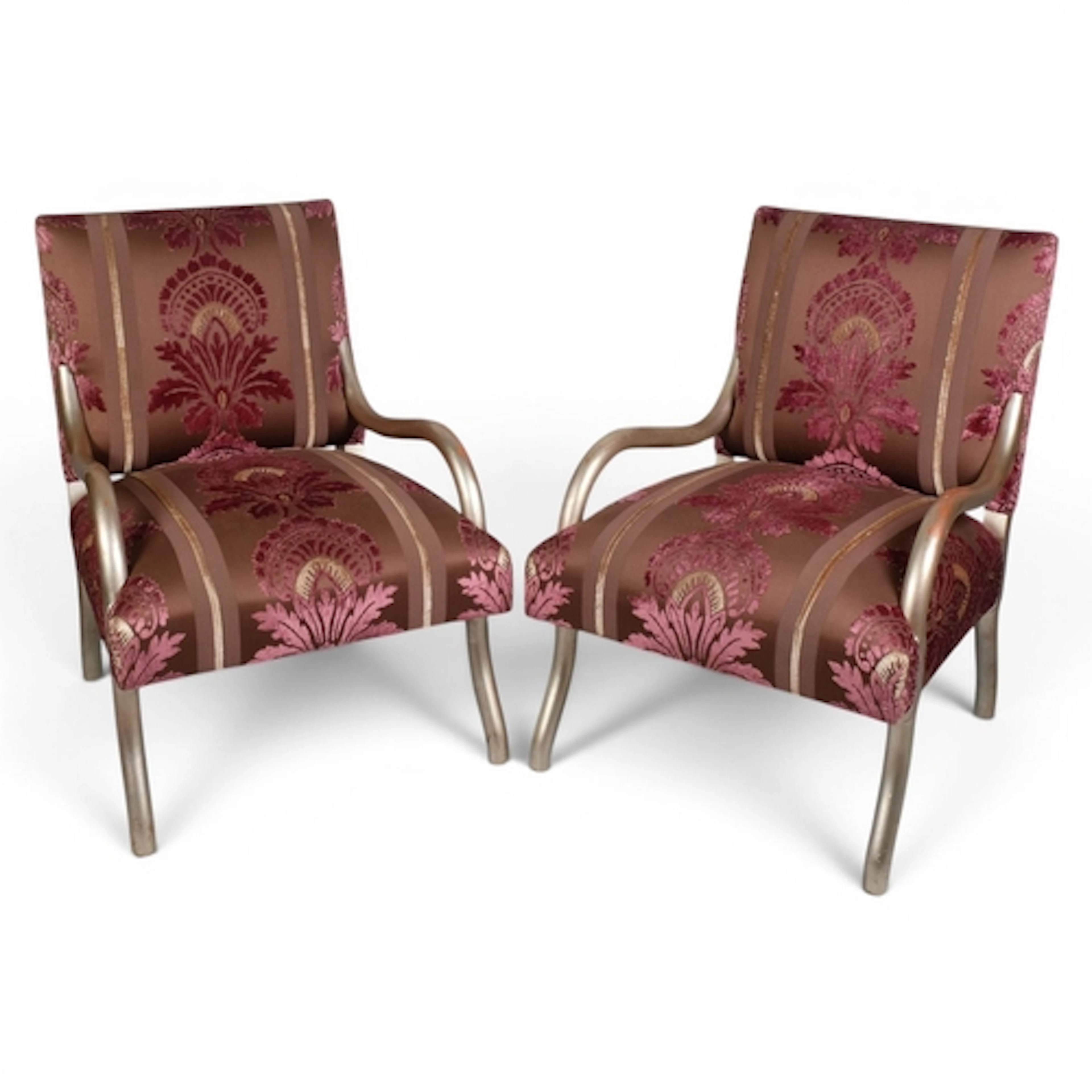 JEAN MICHEL FRANK, a pair of Art Deco Rockerfeller lounge ch...