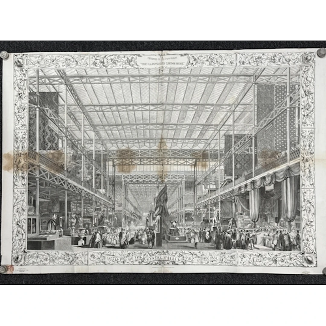 Posters: Crystal Palace Exhibition poster presented to subsc...