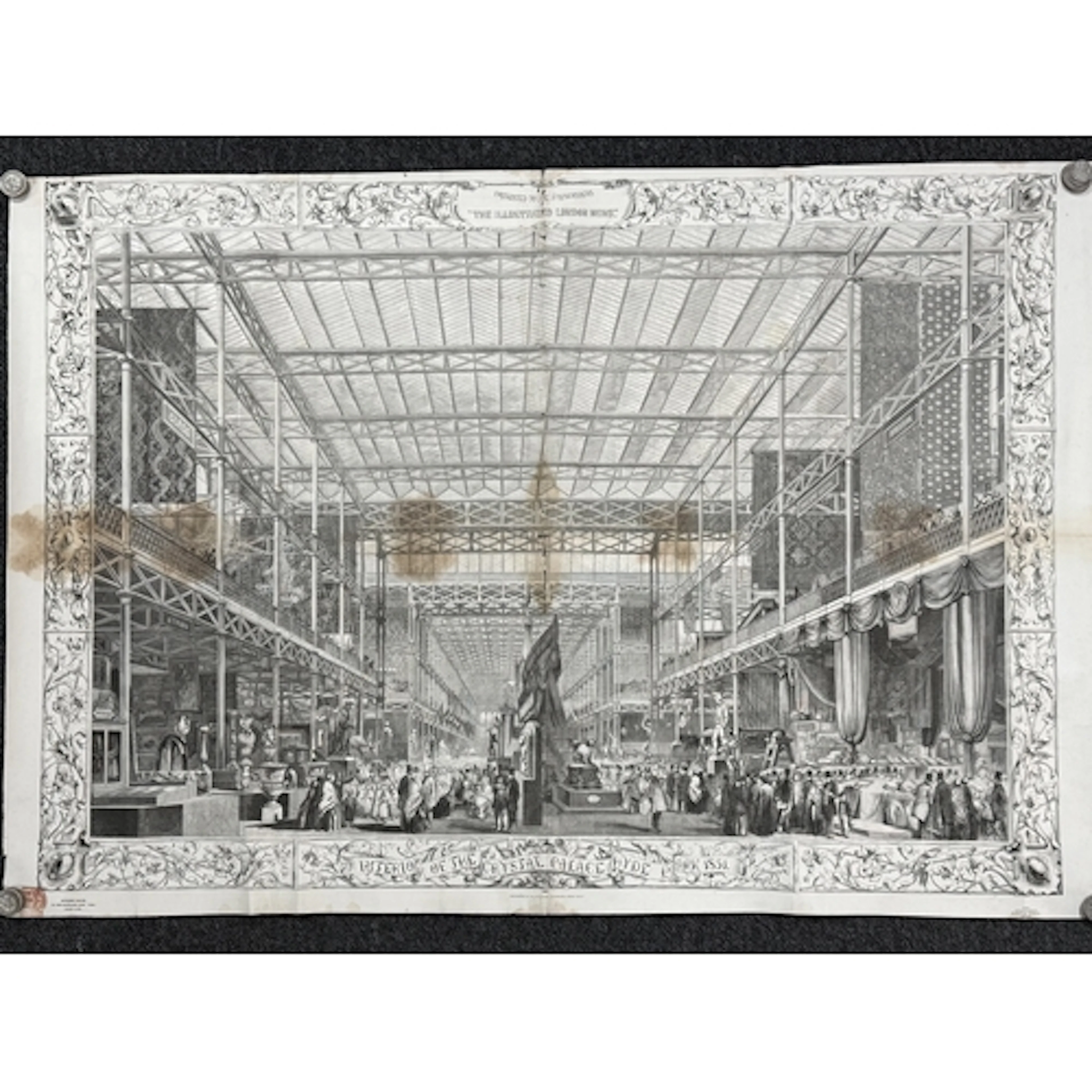 Posters: Crystal Palace Exhibition poster presented to subsc...