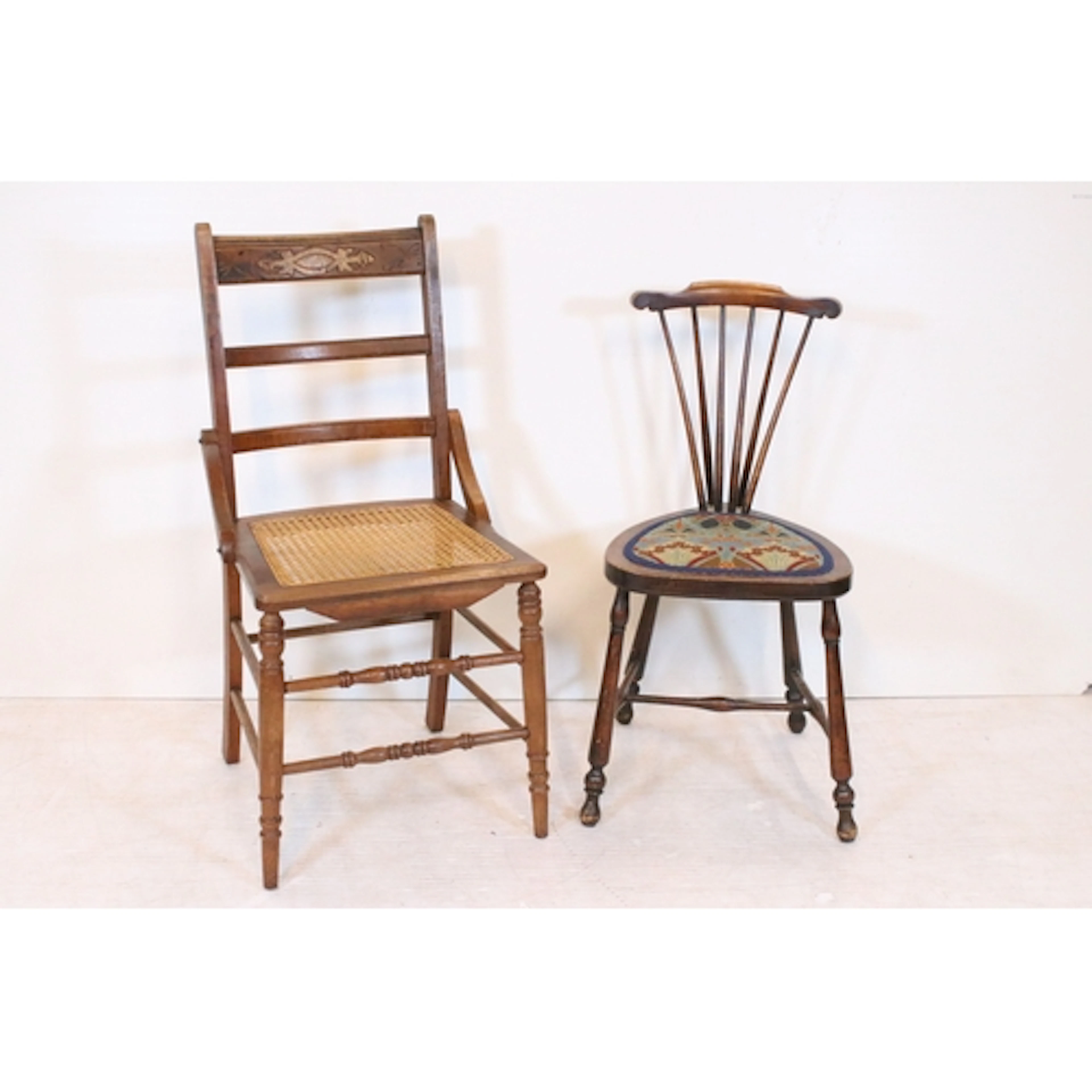 Early 20th Century oak chair in the Arts & Crafts style with...
