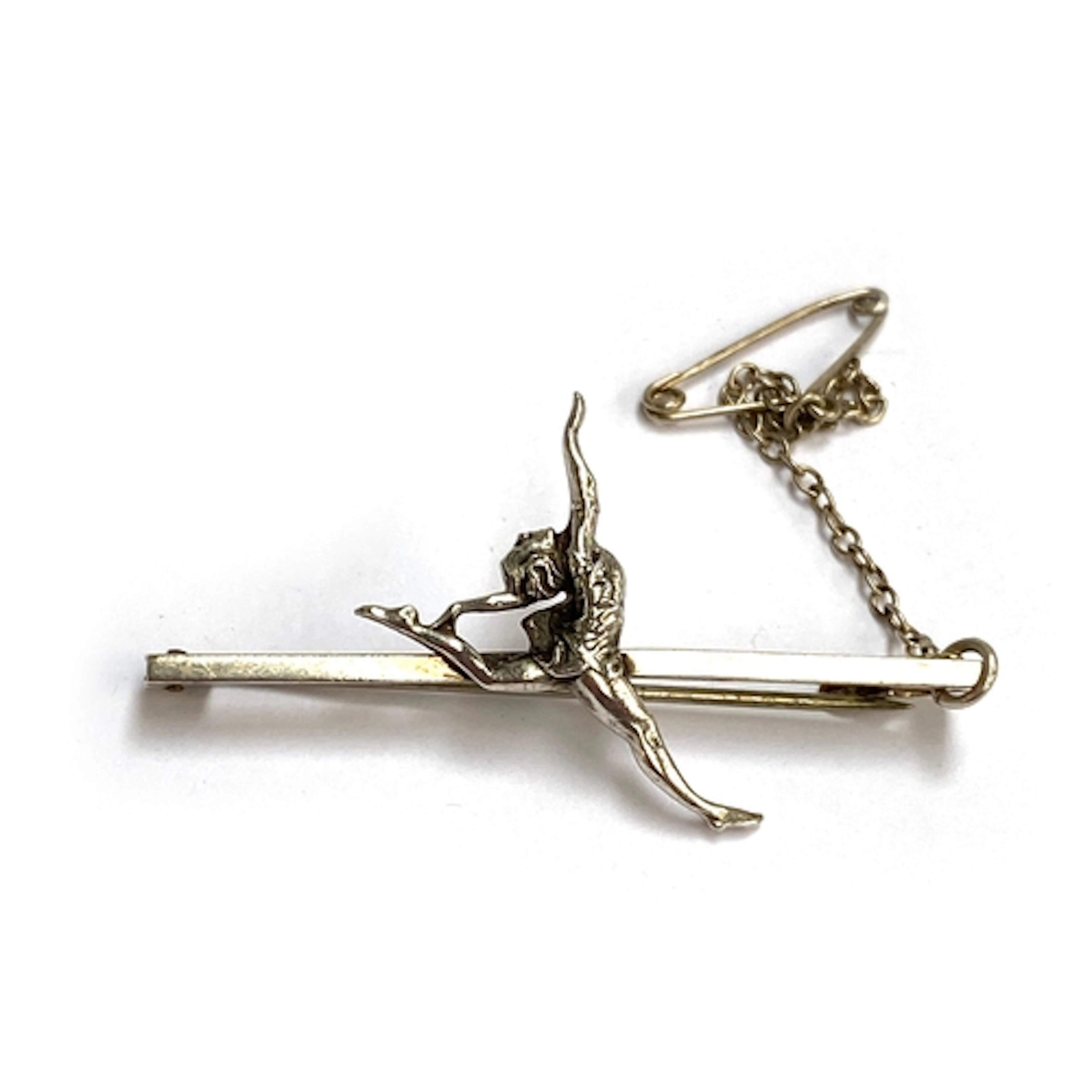 An early 20th century silver dancer bar brooch, possibly dep...
