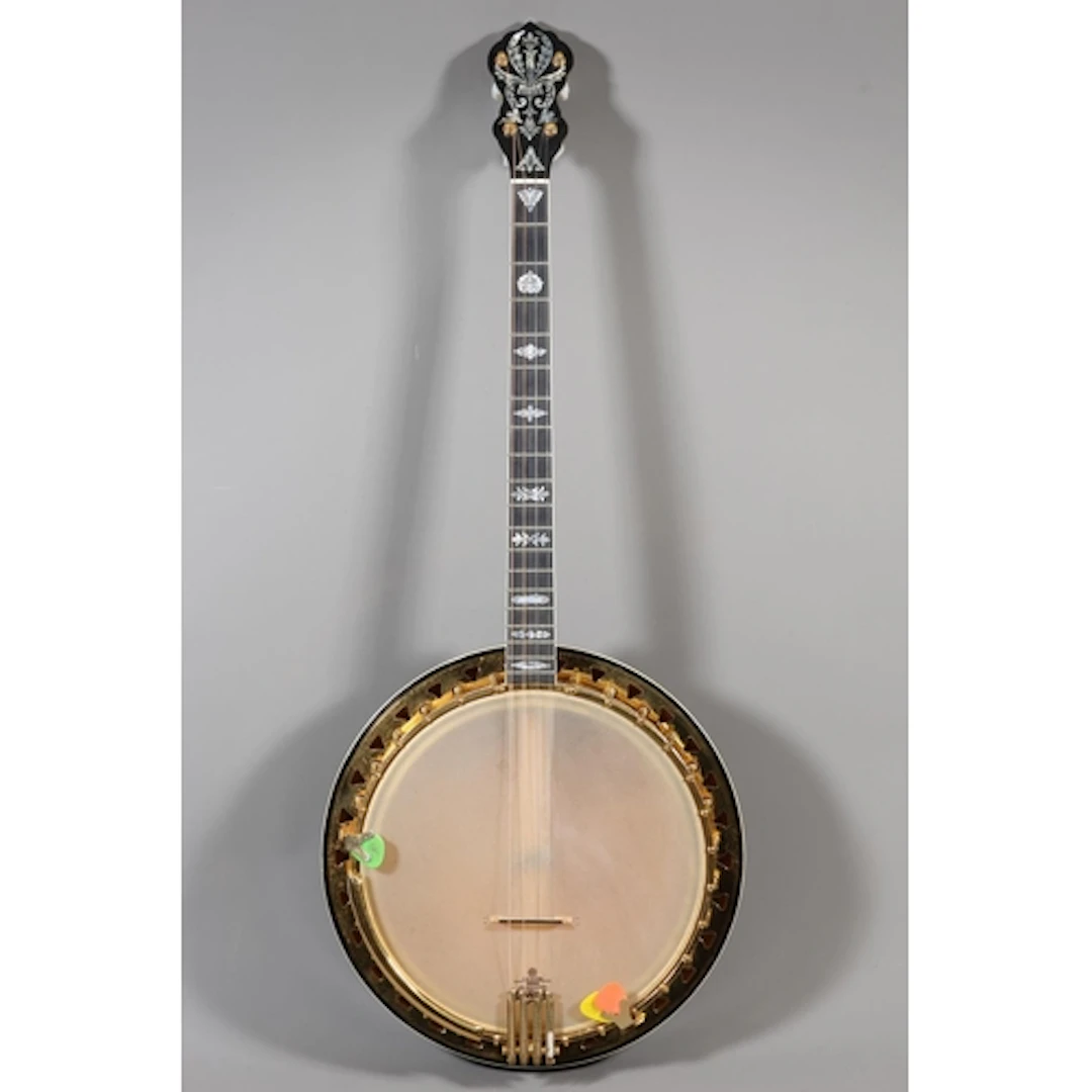 Vintage Vega/ Vegaphone four string banjo with mother of pea...