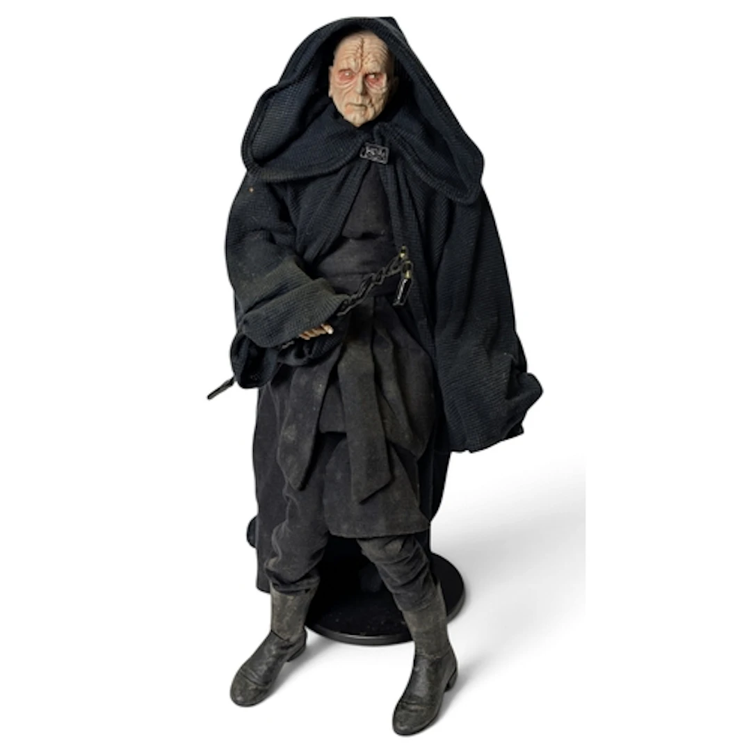 Diamond Select 18" Emperor Palpatine figure, on stand.