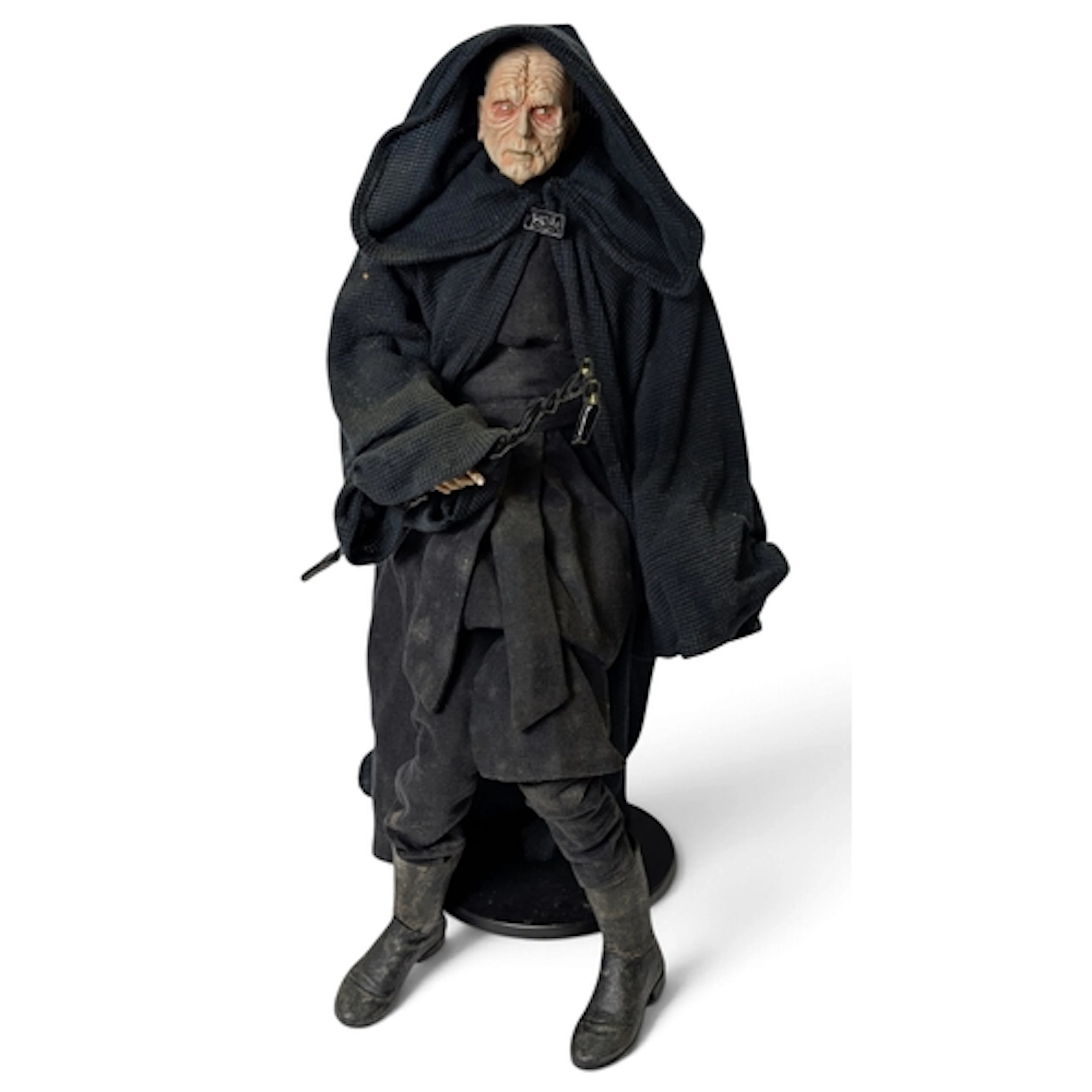Diamond Select 18" Emperor Palpatine figure, on stand.