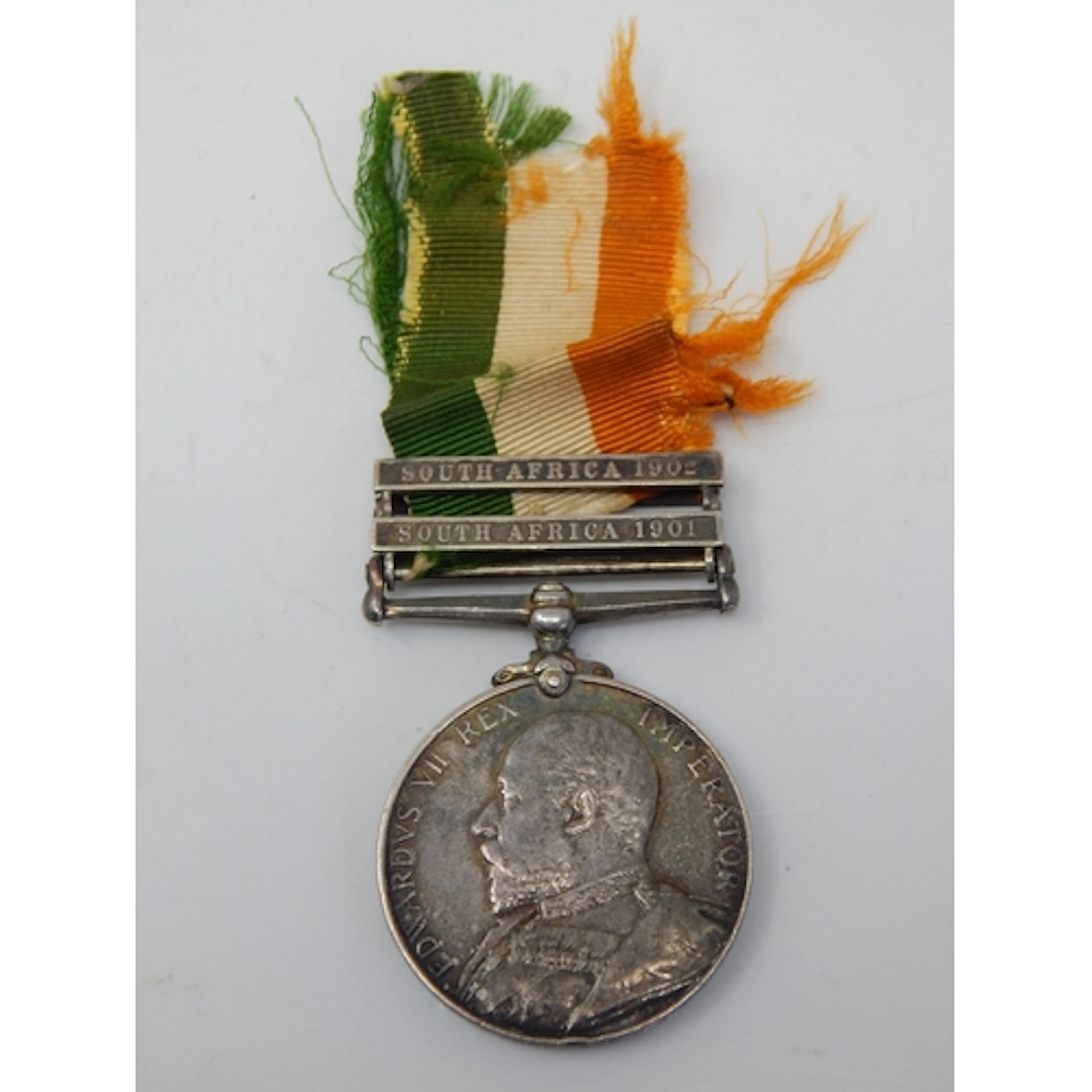 Boer War K.S.A Medal with Clasps for 1901/1902 Awarded & Edg...