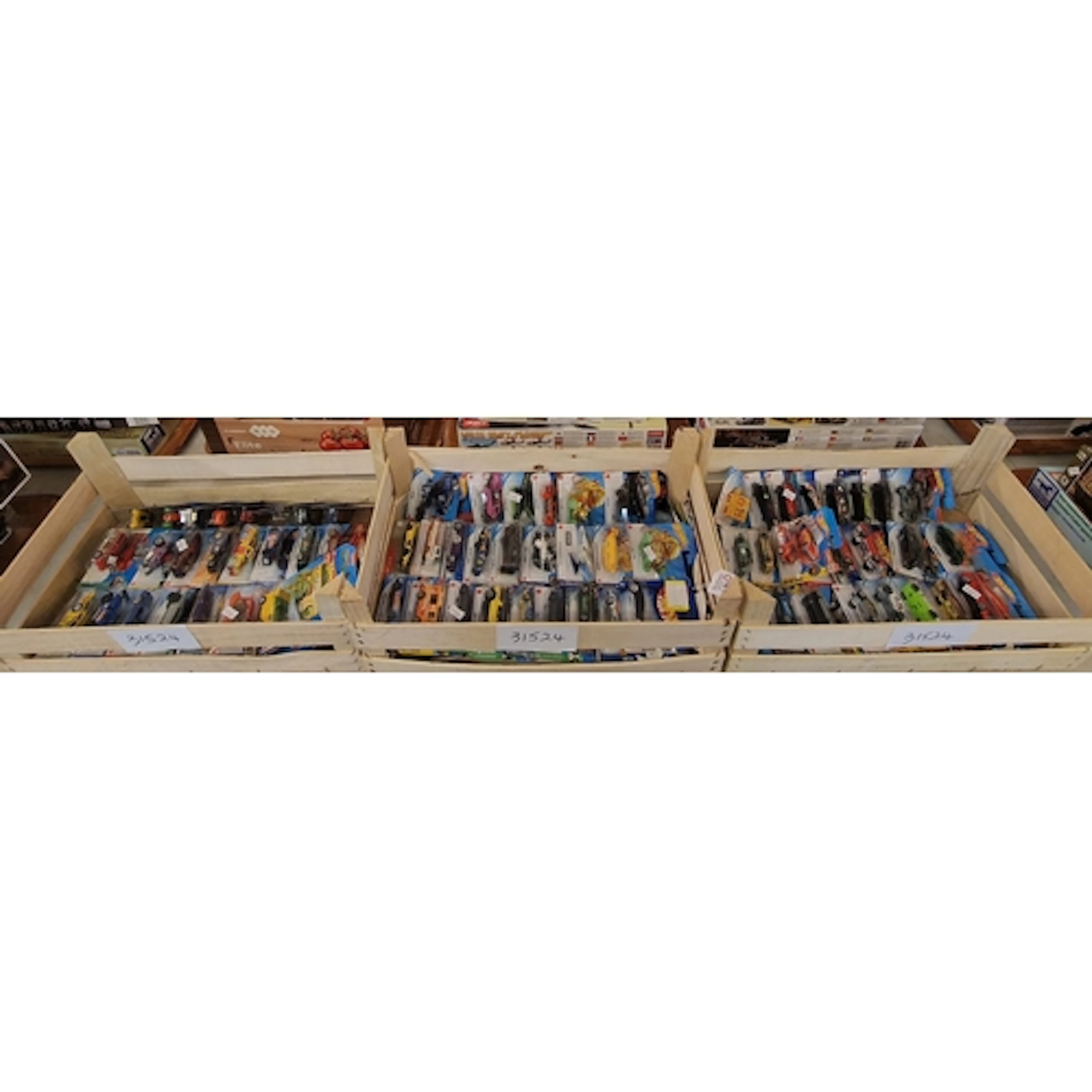 Three crates of assorted Hot Wheels model vehicles, to inclu...