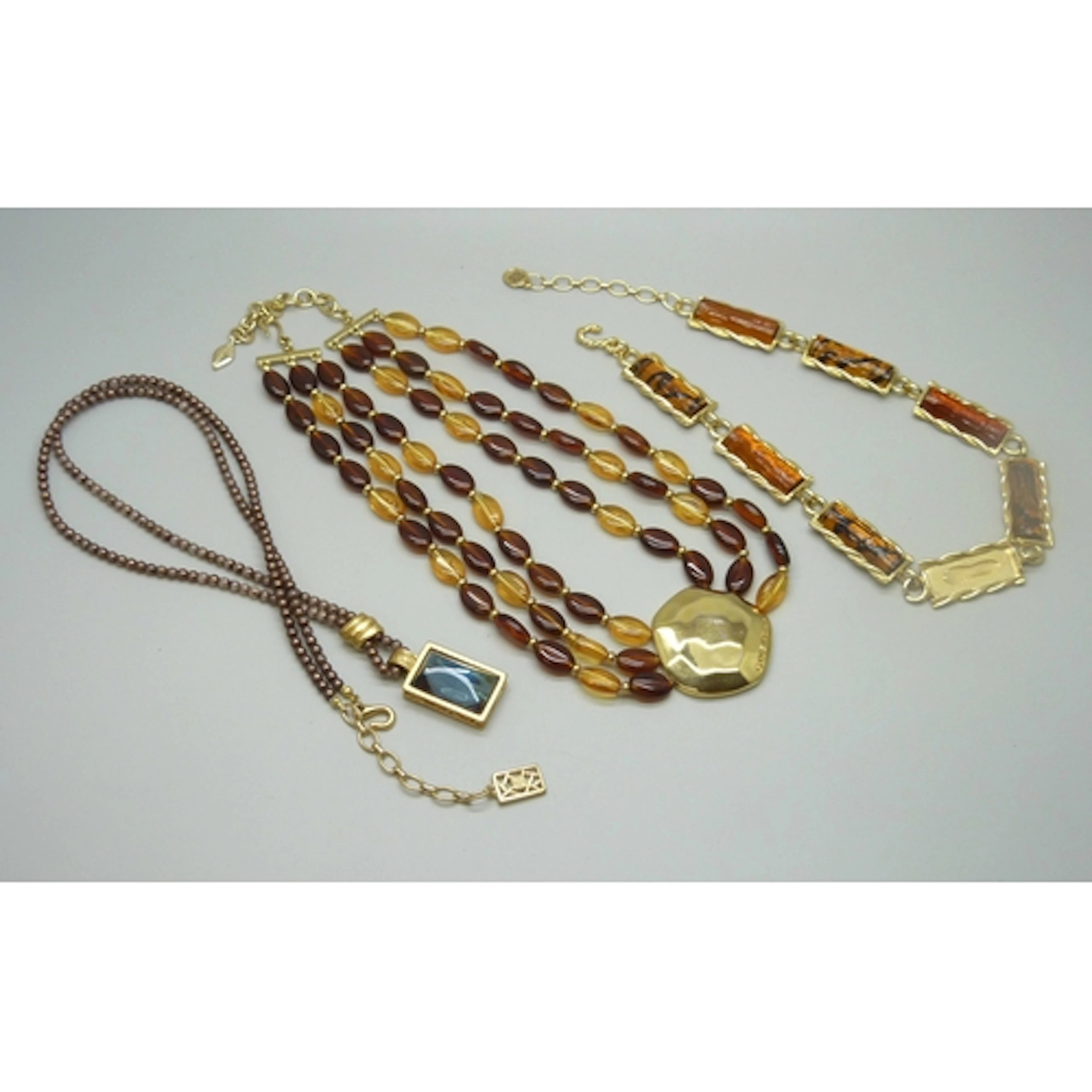 A collection of three Givenchy designer costume necklaces