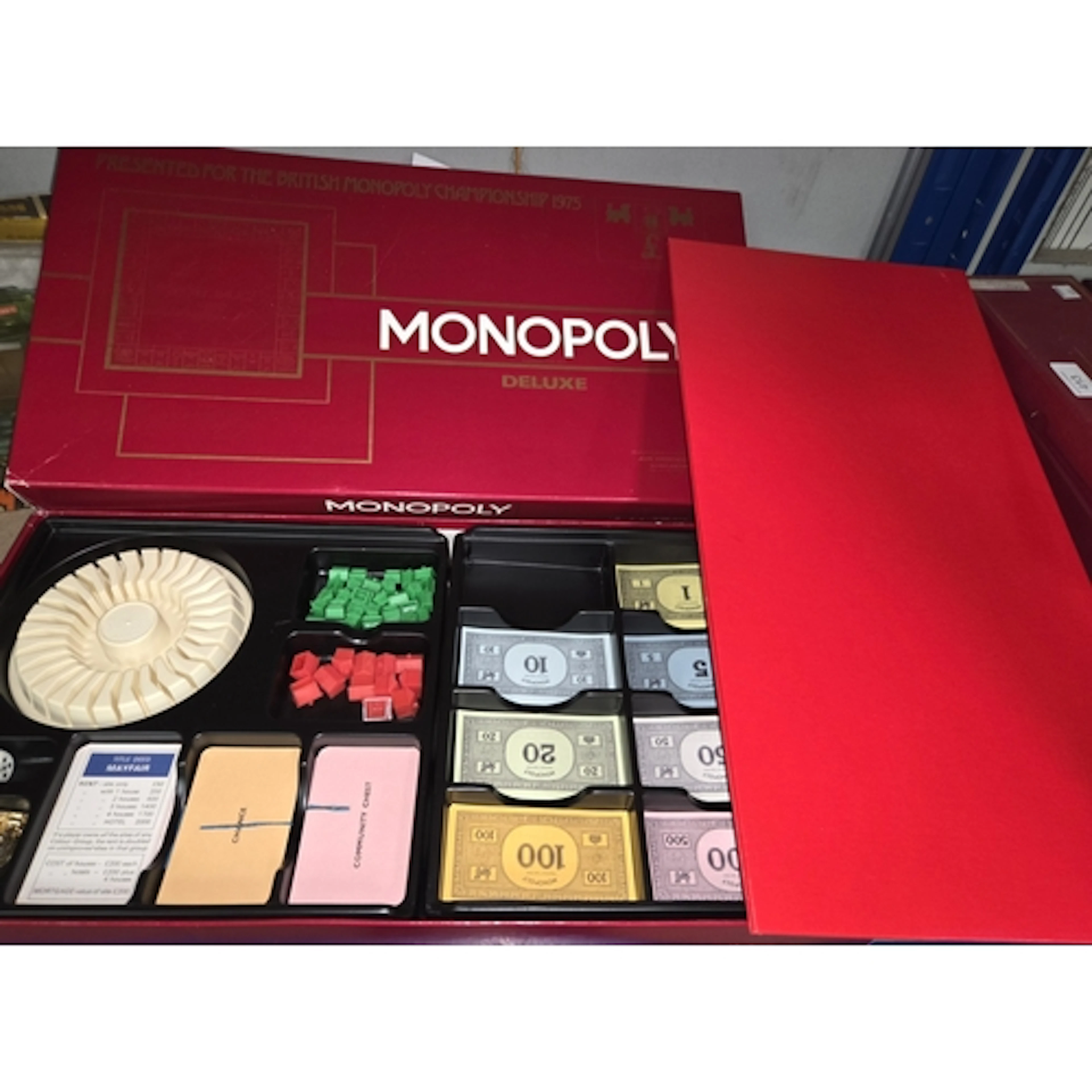 A boxed Monopoly Deluxe game presented for the 'British Mono...