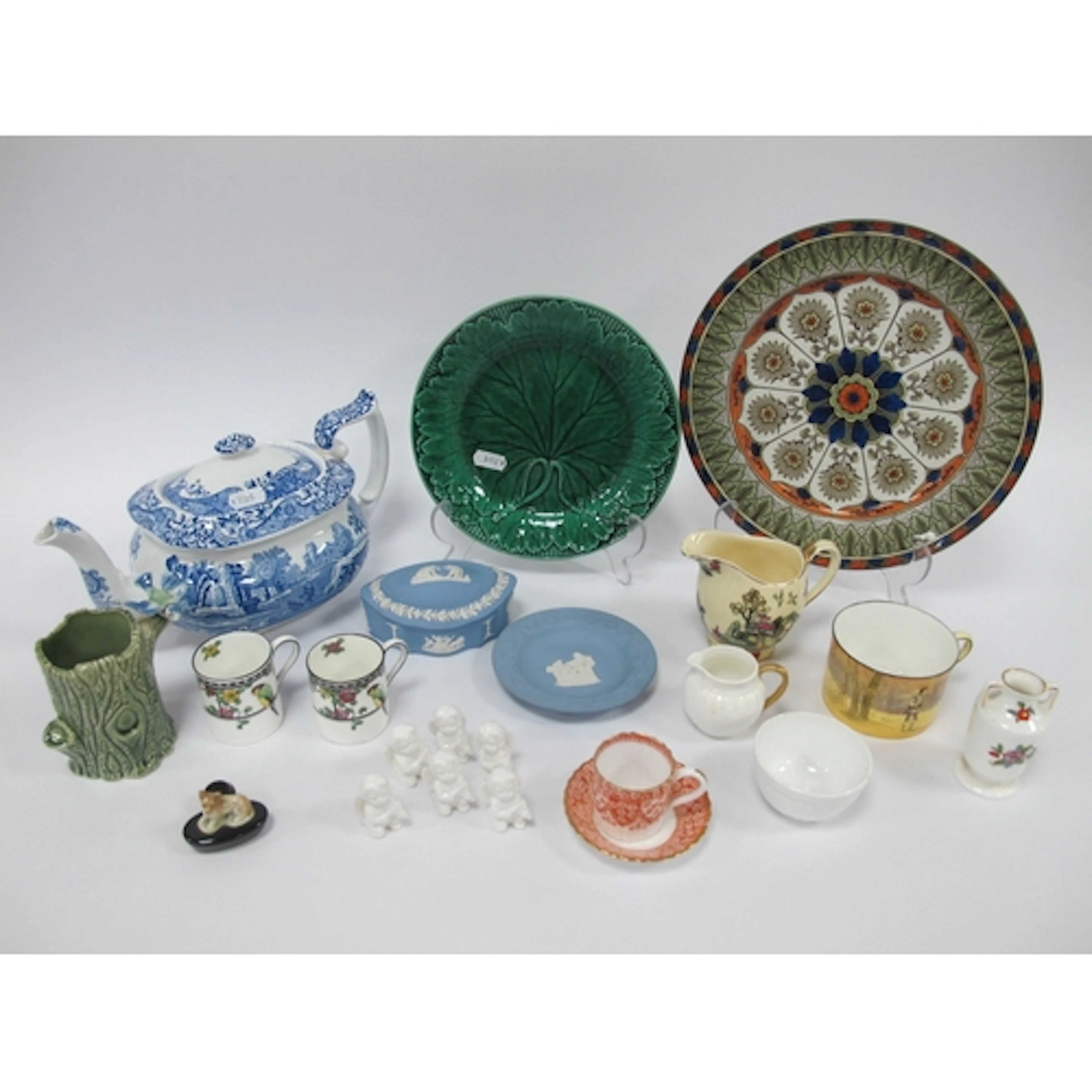 Ceramics, including Copeland Spode "Italian" blue and white ...