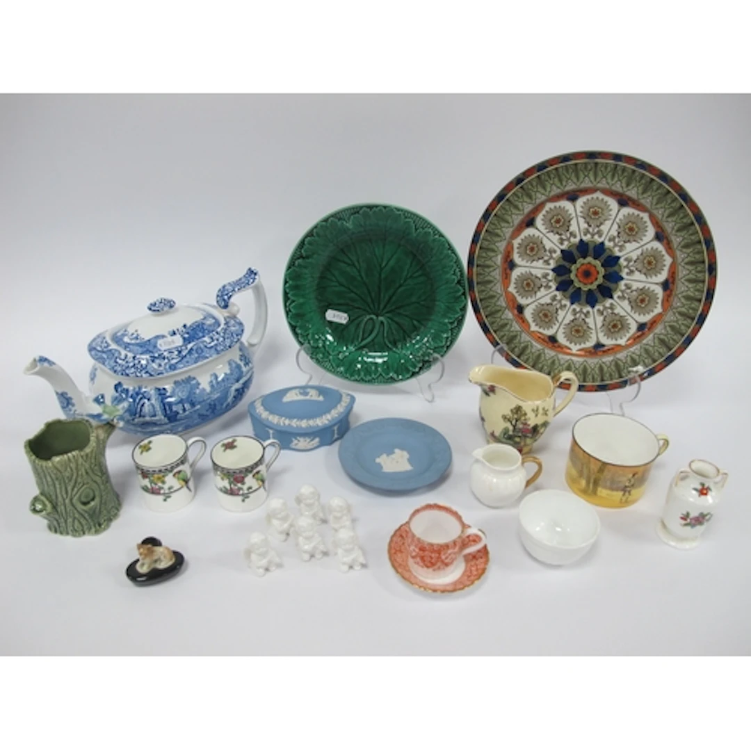 Ceramics, including Copeland Spode "Italian" blue and white ...