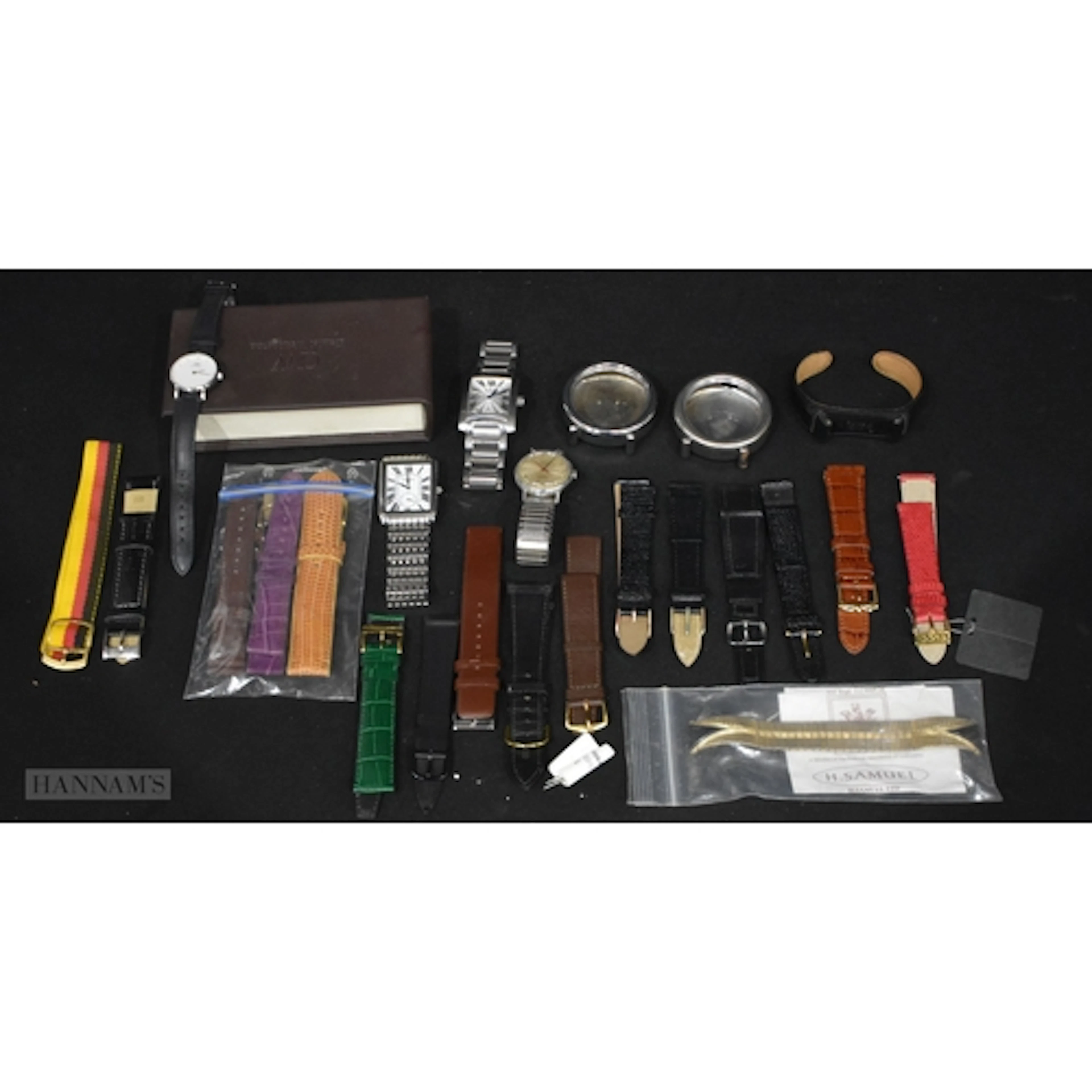 A collection of watches, watch straps etc Rotary, Timex, Sek...