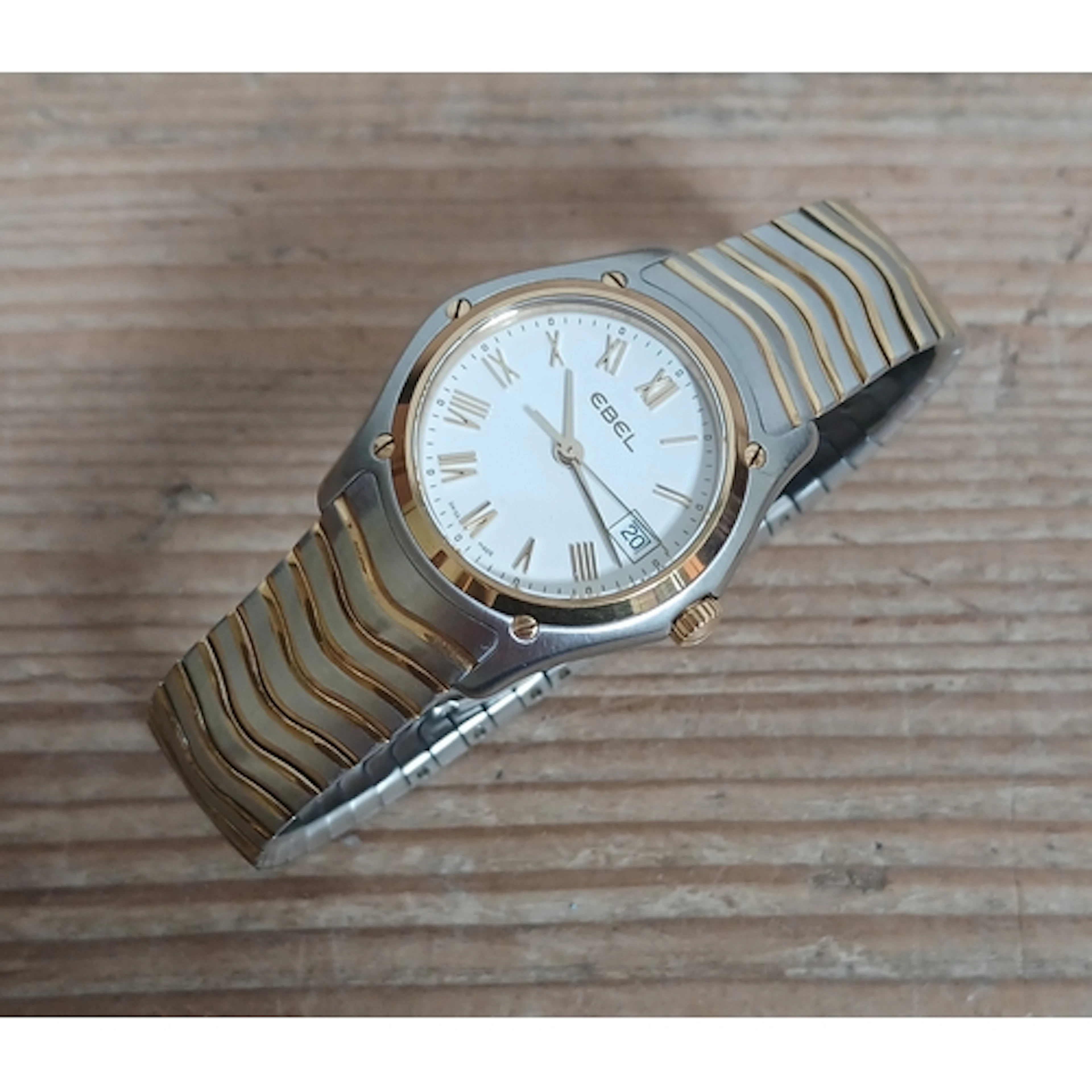 EBEL, a ladies Classic bi-metal wristwatch with box and pape...
