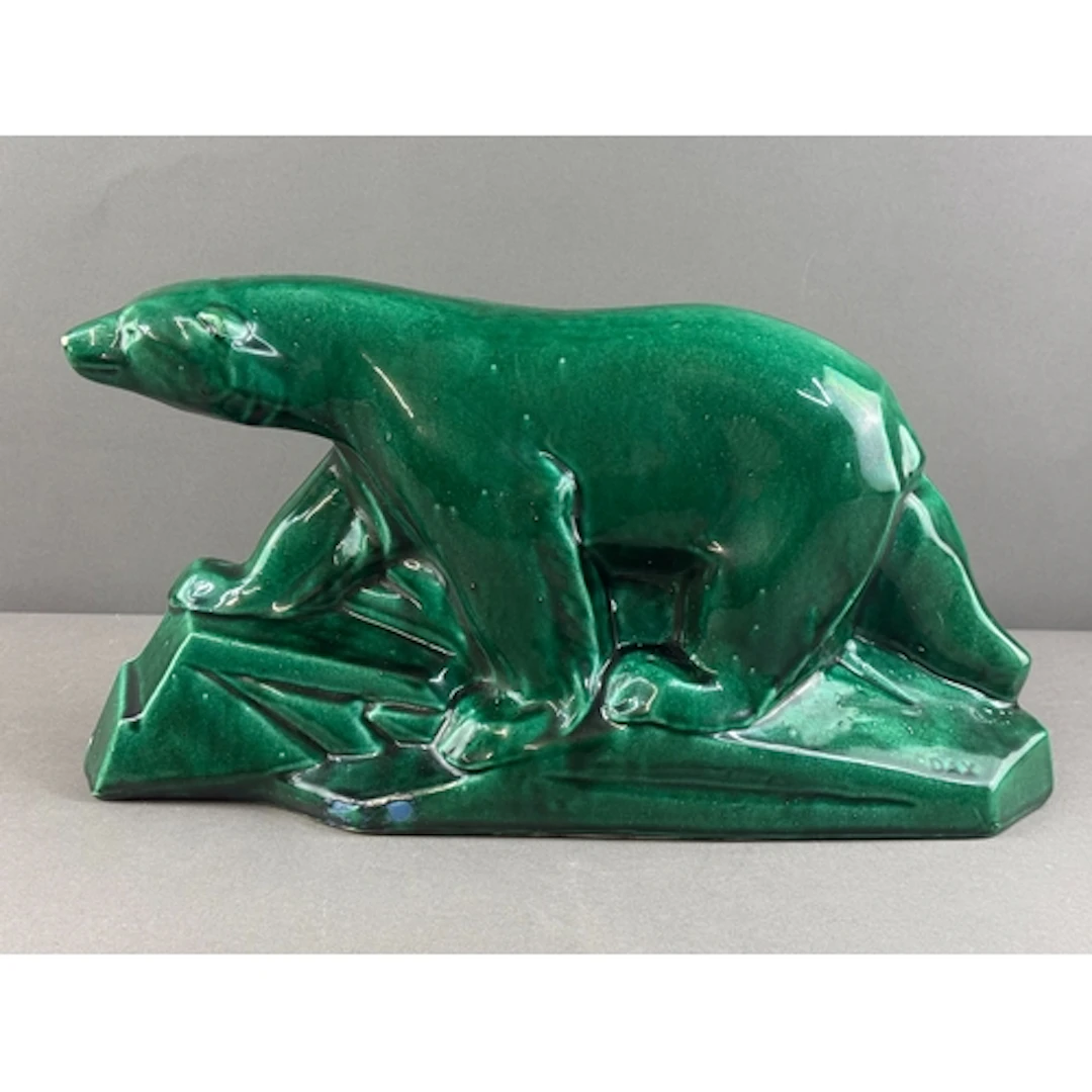 Decorative Arts: Edouard Cazaux (1889-1974)- an Art Deco gre...