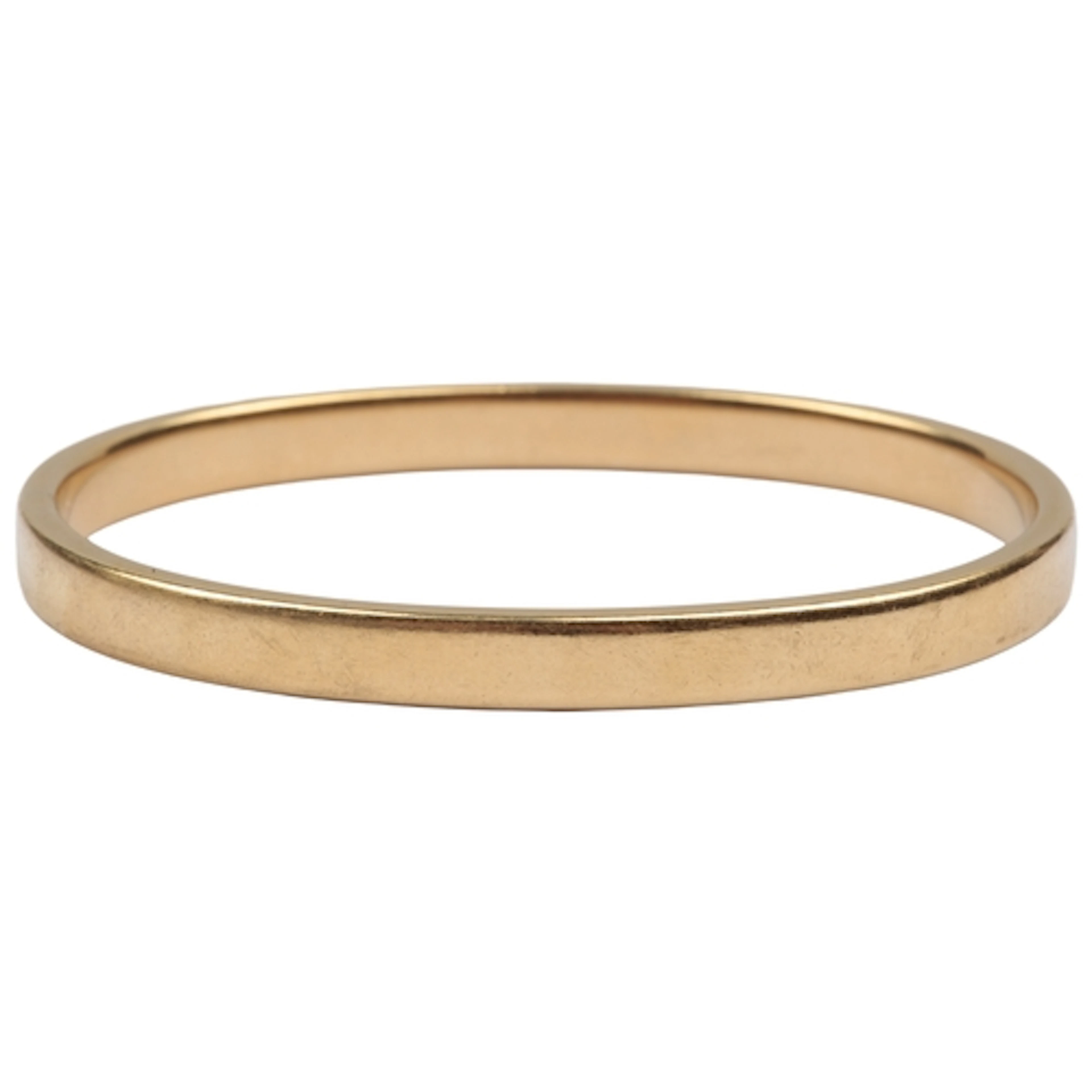 A gold bangle, late 19th/early 20th century, designed as a c...