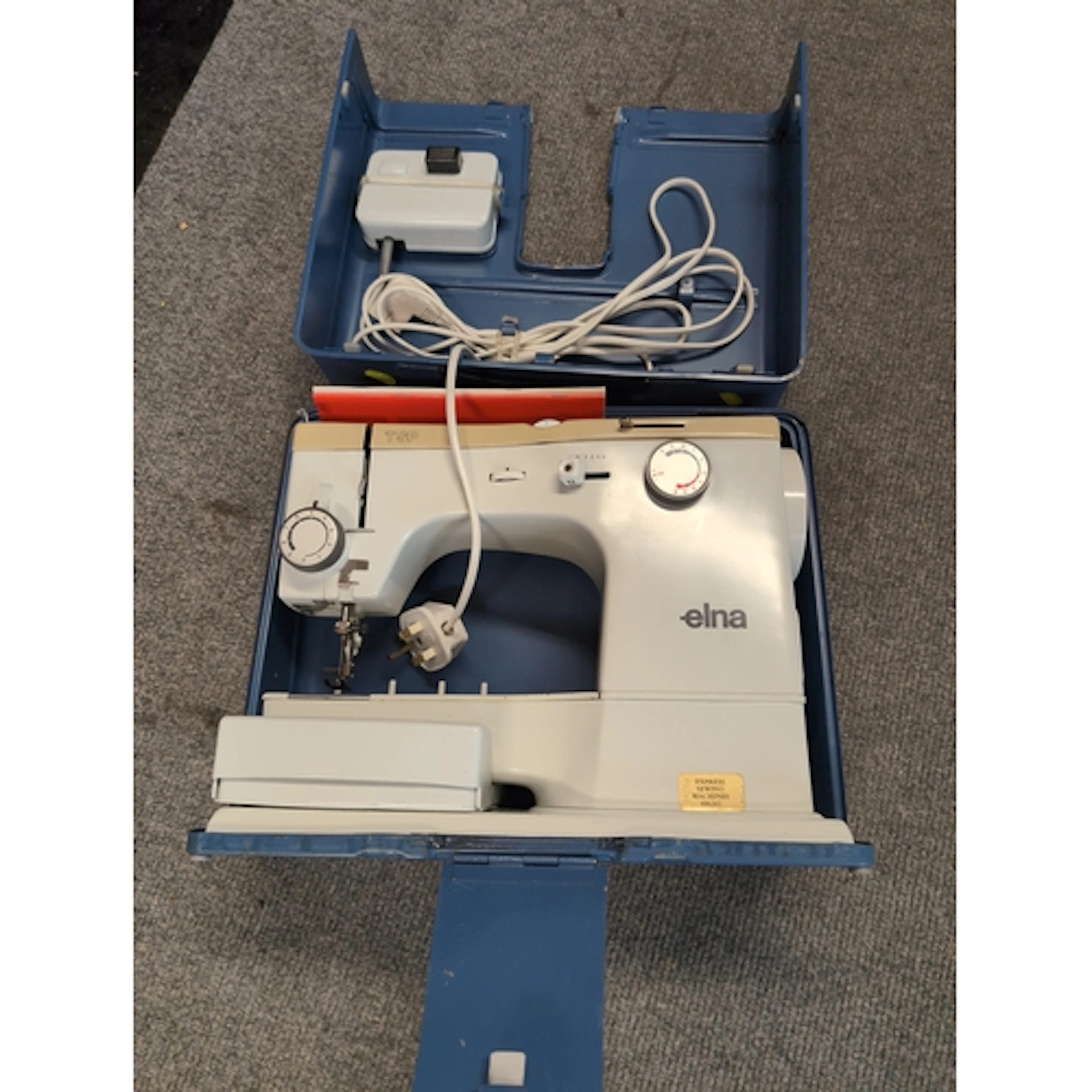 Elna tsp electric sewing machine with metal surround case