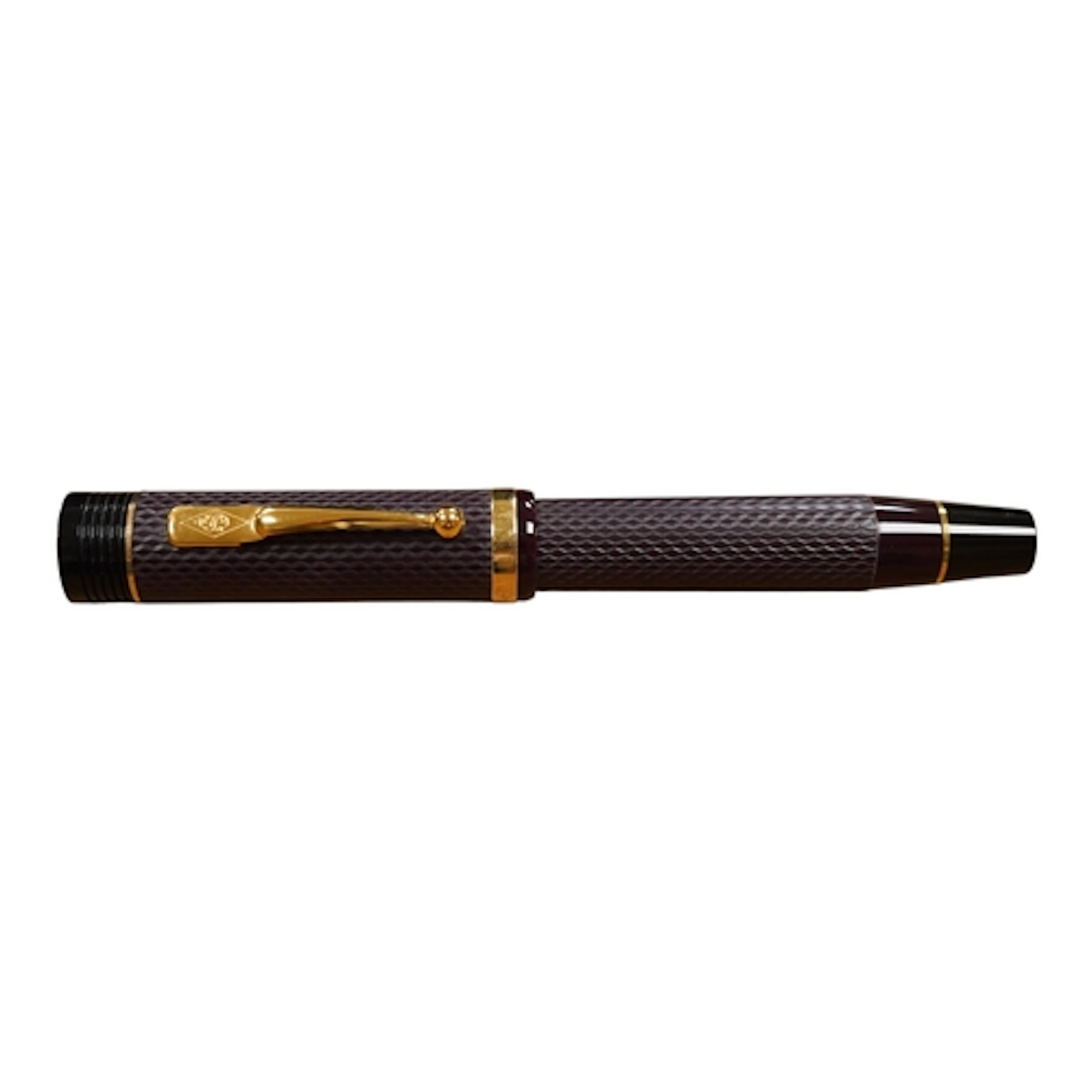 A Conway Stewart Churchill fountain pen, Bordeaux chased No....