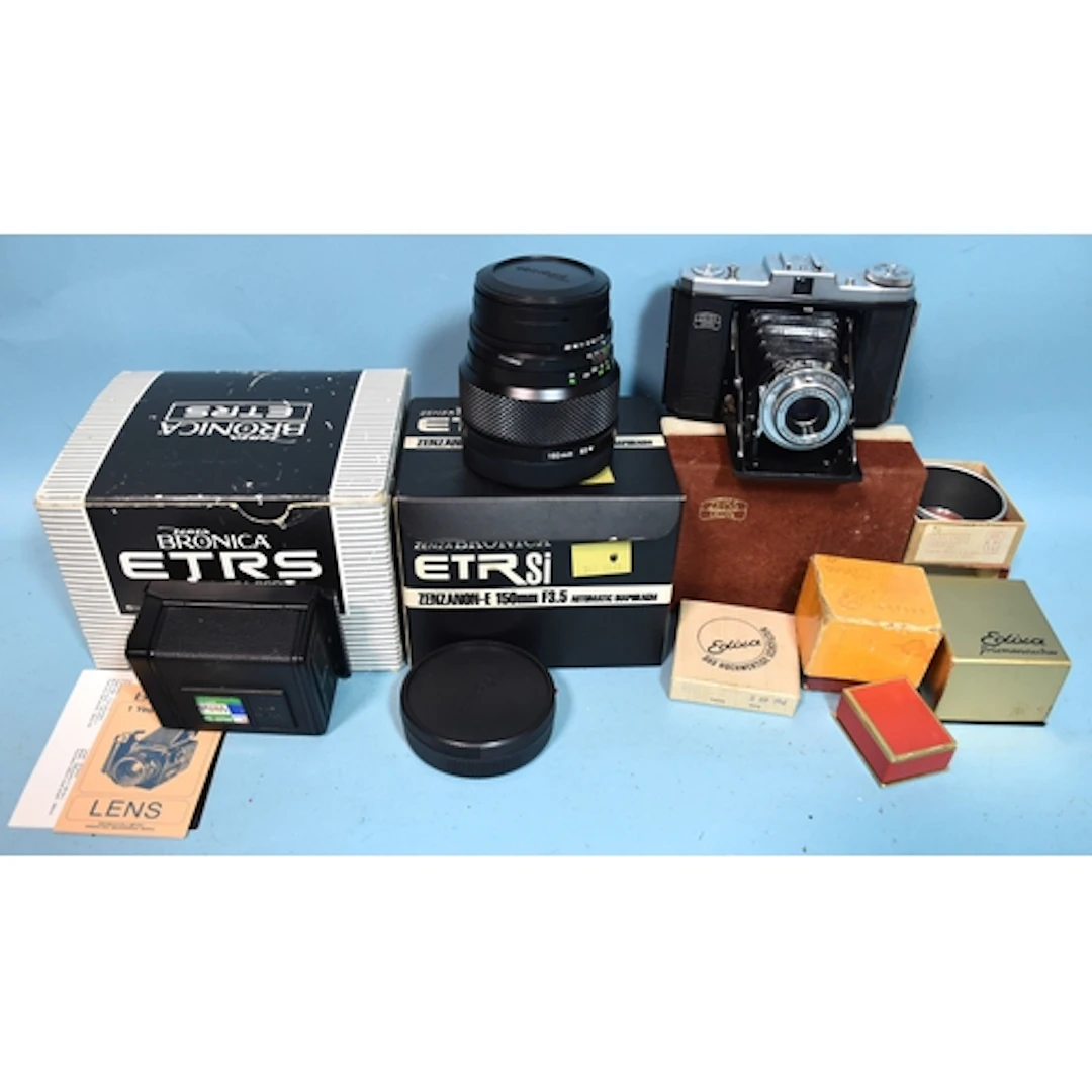 A Zenza Bromica ETR Si f3.5 150mm automatic diaphragm lens (...
