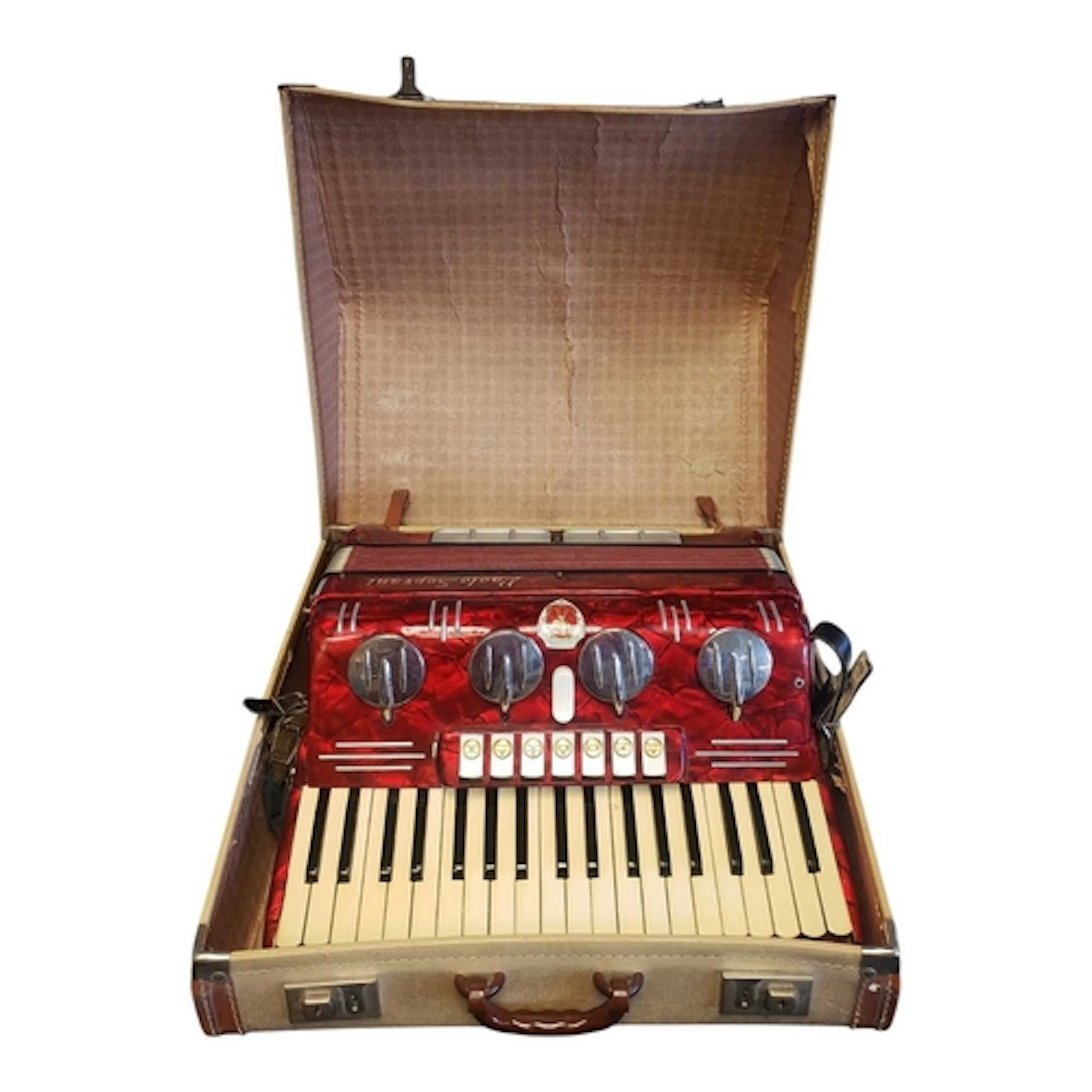 Mid century Italian Paolo Soprani piano accordion. The instr...