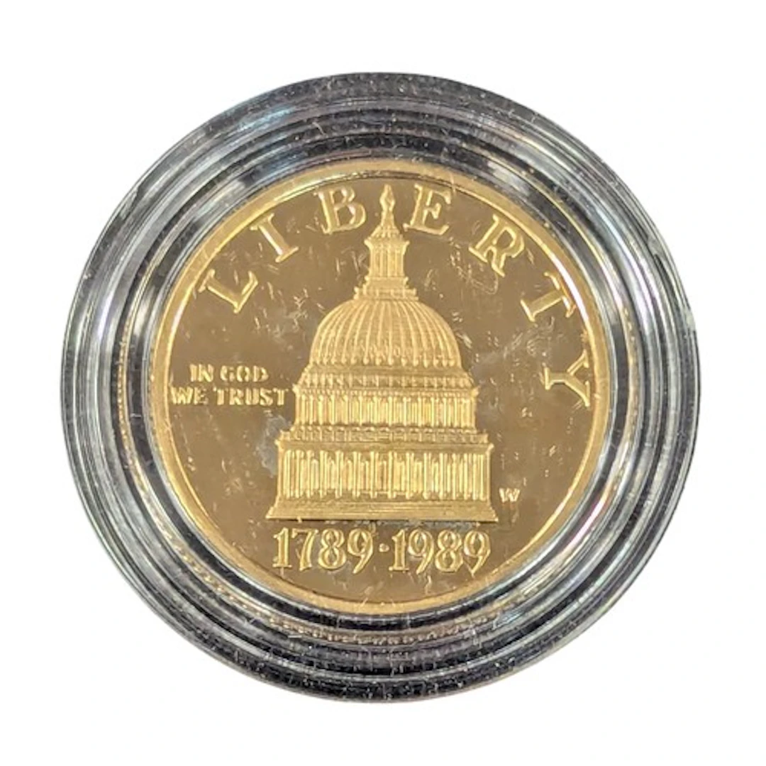 A United States of America gold $5 bicentennial of congress ...