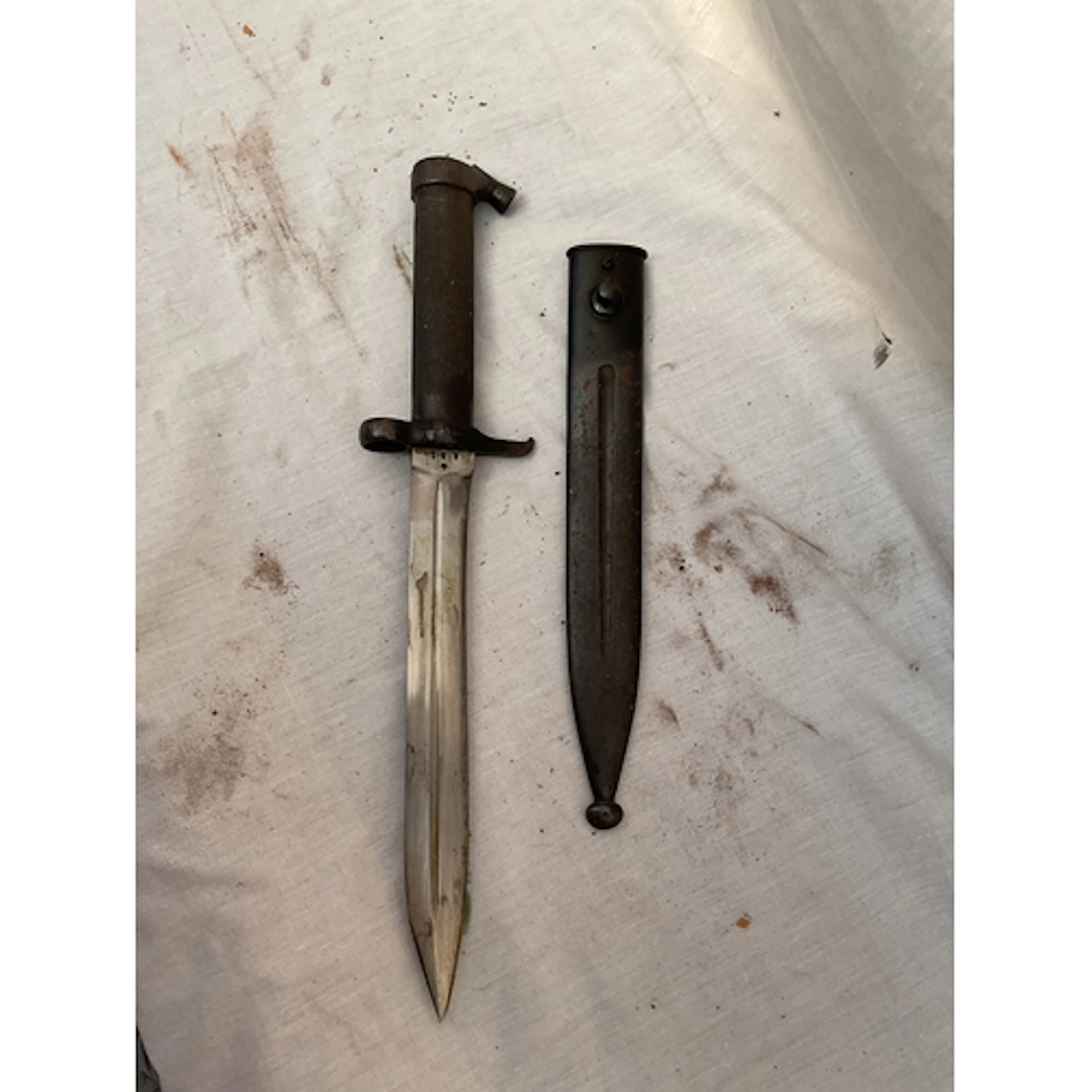 Bayonet and sheath.