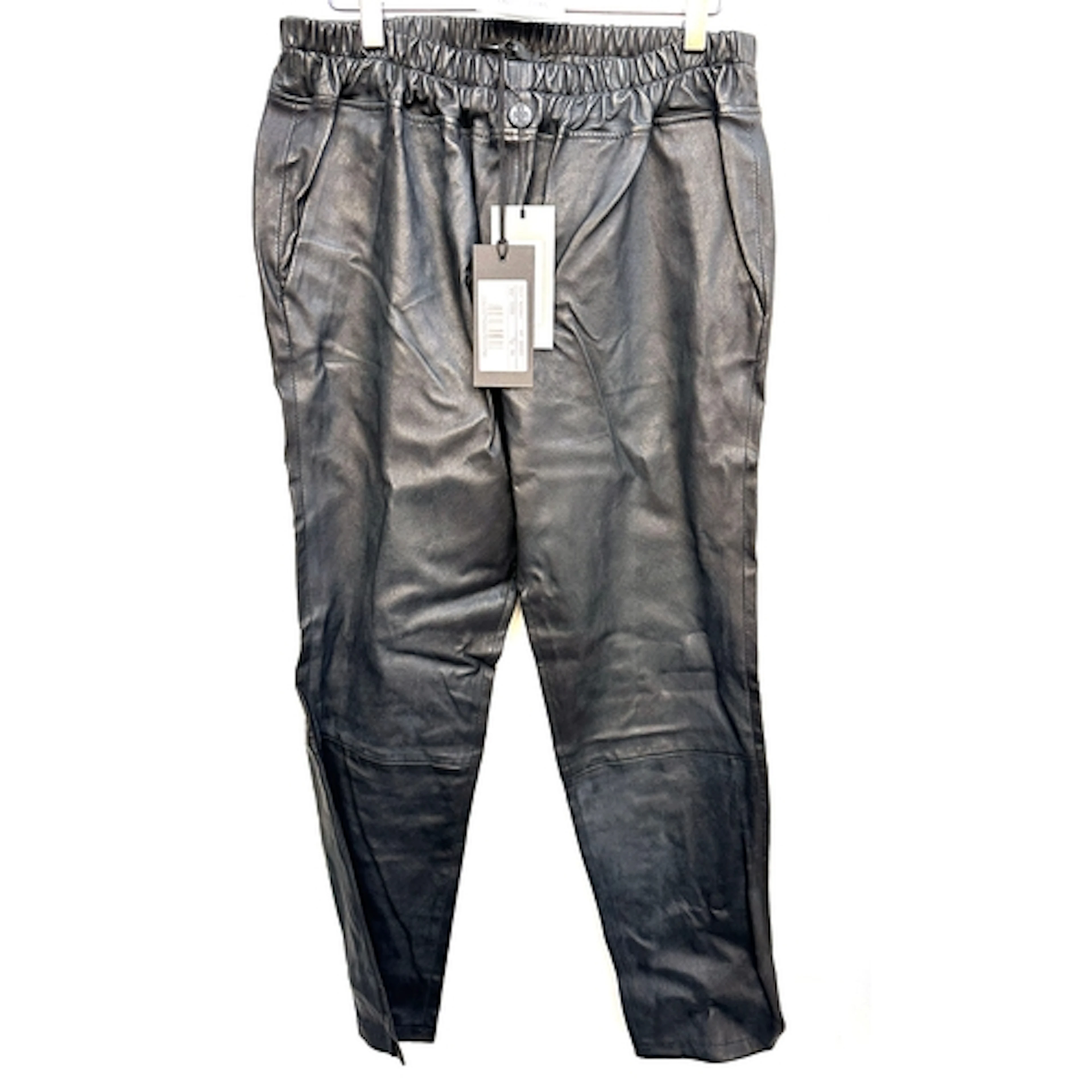 Andrew Majtenyi, NWT, ZINGA Noah black leather trouser, si...