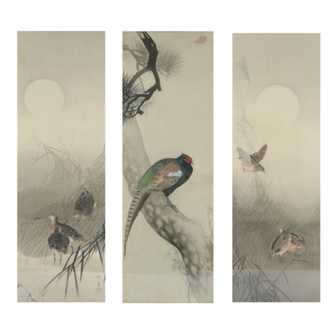 Japanese School (Meiji period, 1868-1912) Quail, Snipe and ...
