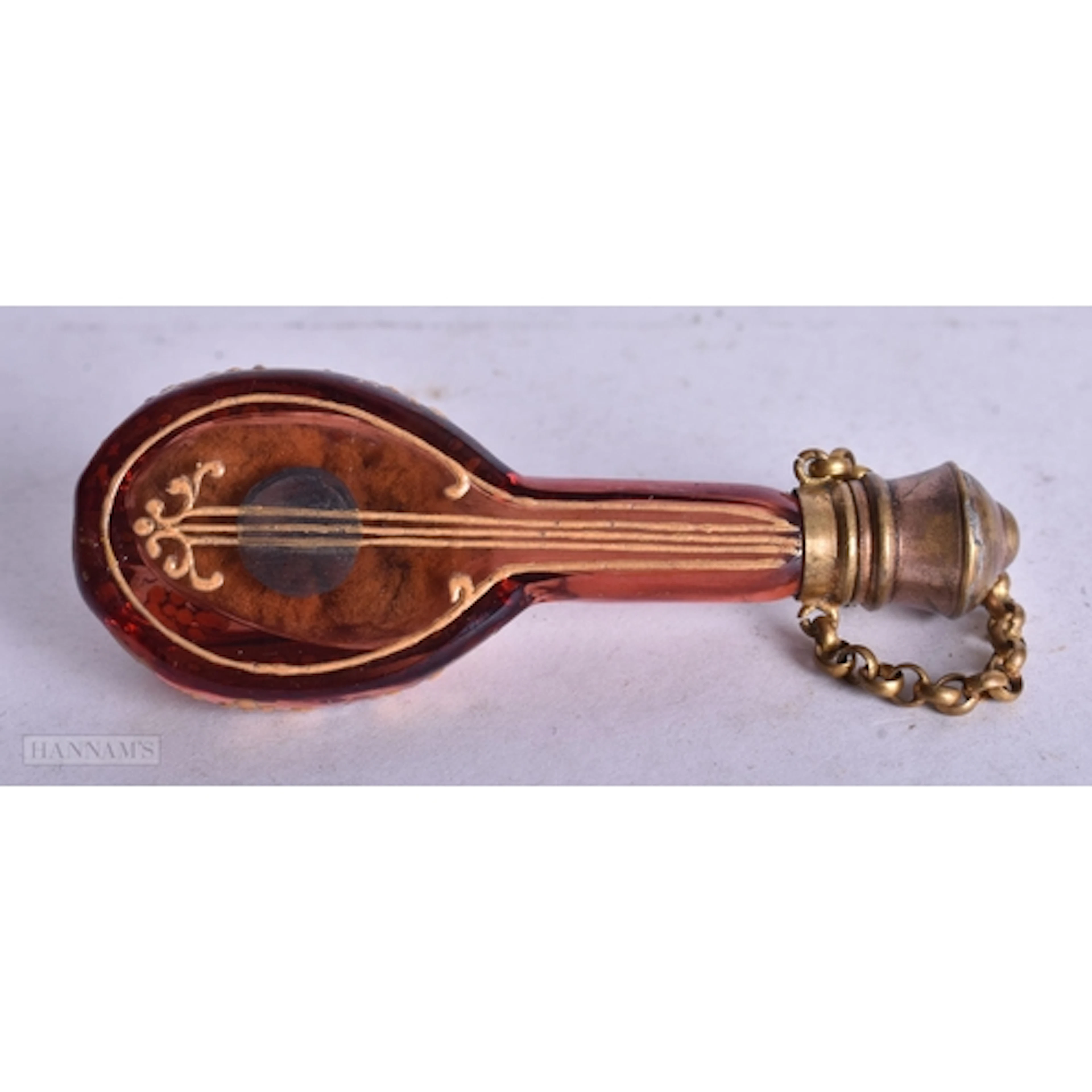 A RARE EARLY 20TH CENTURY BOHEMIAN GLASS MUSICAL INSTRUMENT ...