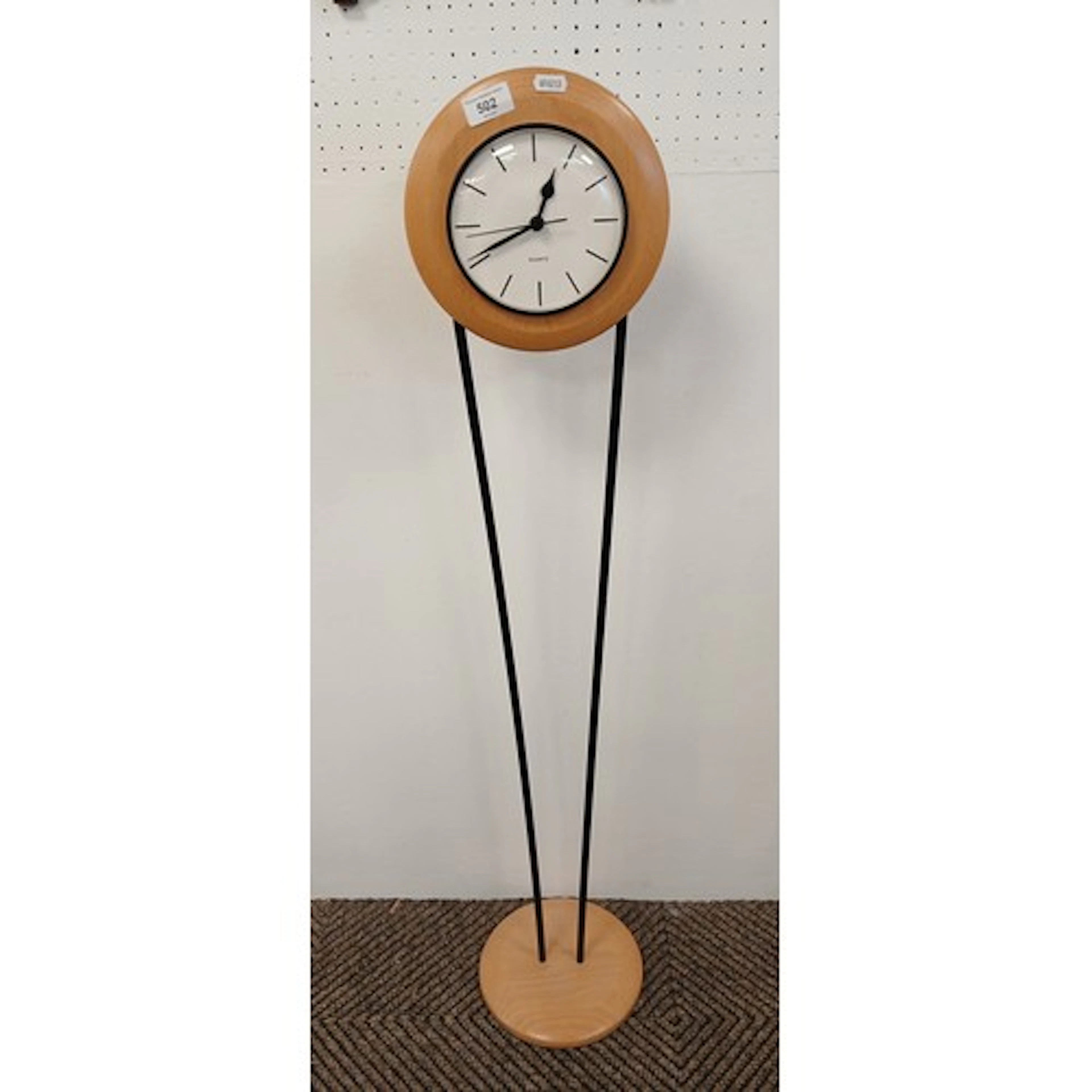 Contemporary quartz floor standing clock.