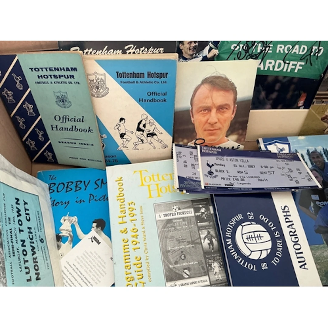 Tottenham Football Memorabilia Box: Handbooks 58/59 62/63 68...
