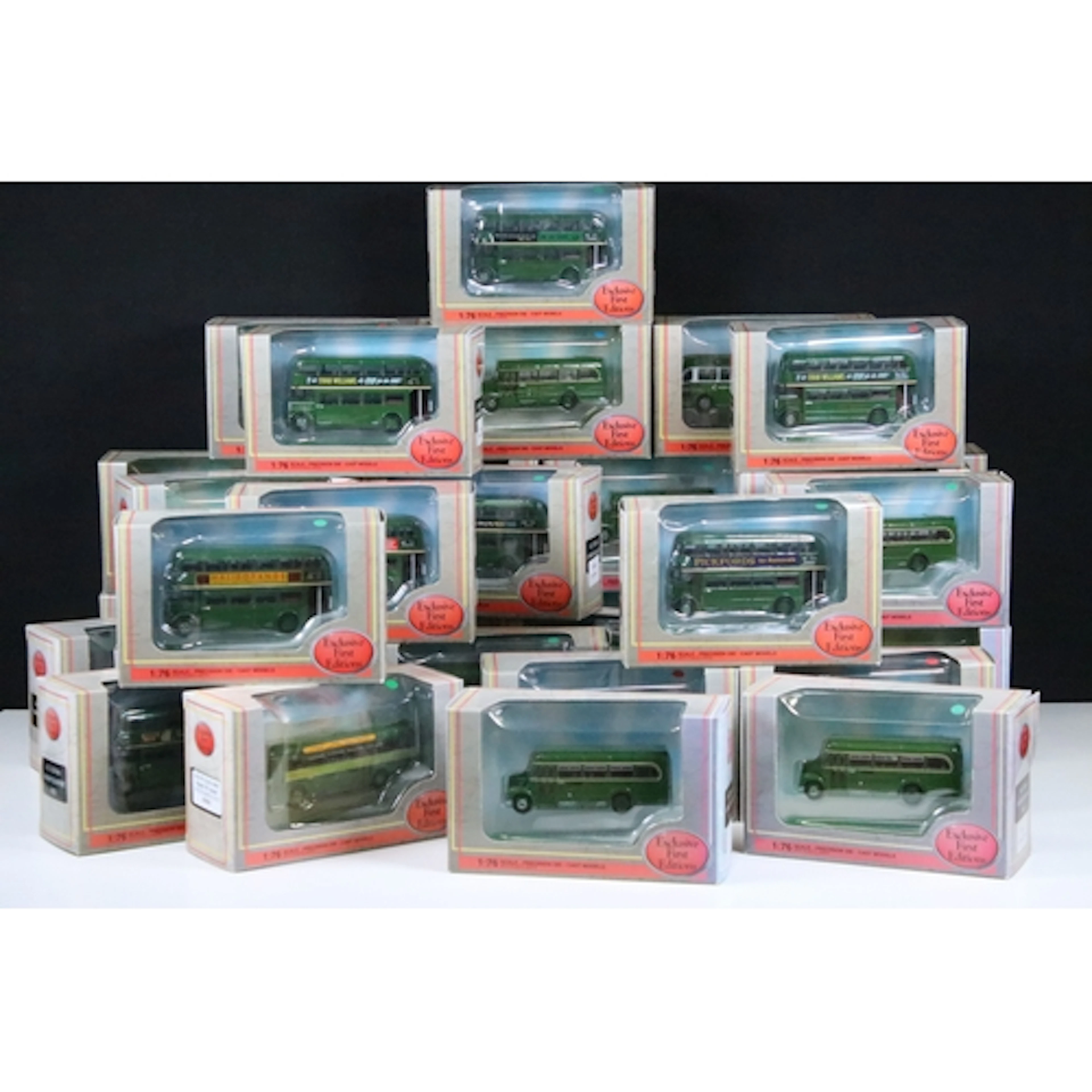 34 Boxed EFE Exclusive First Editions diecast model buses to...
