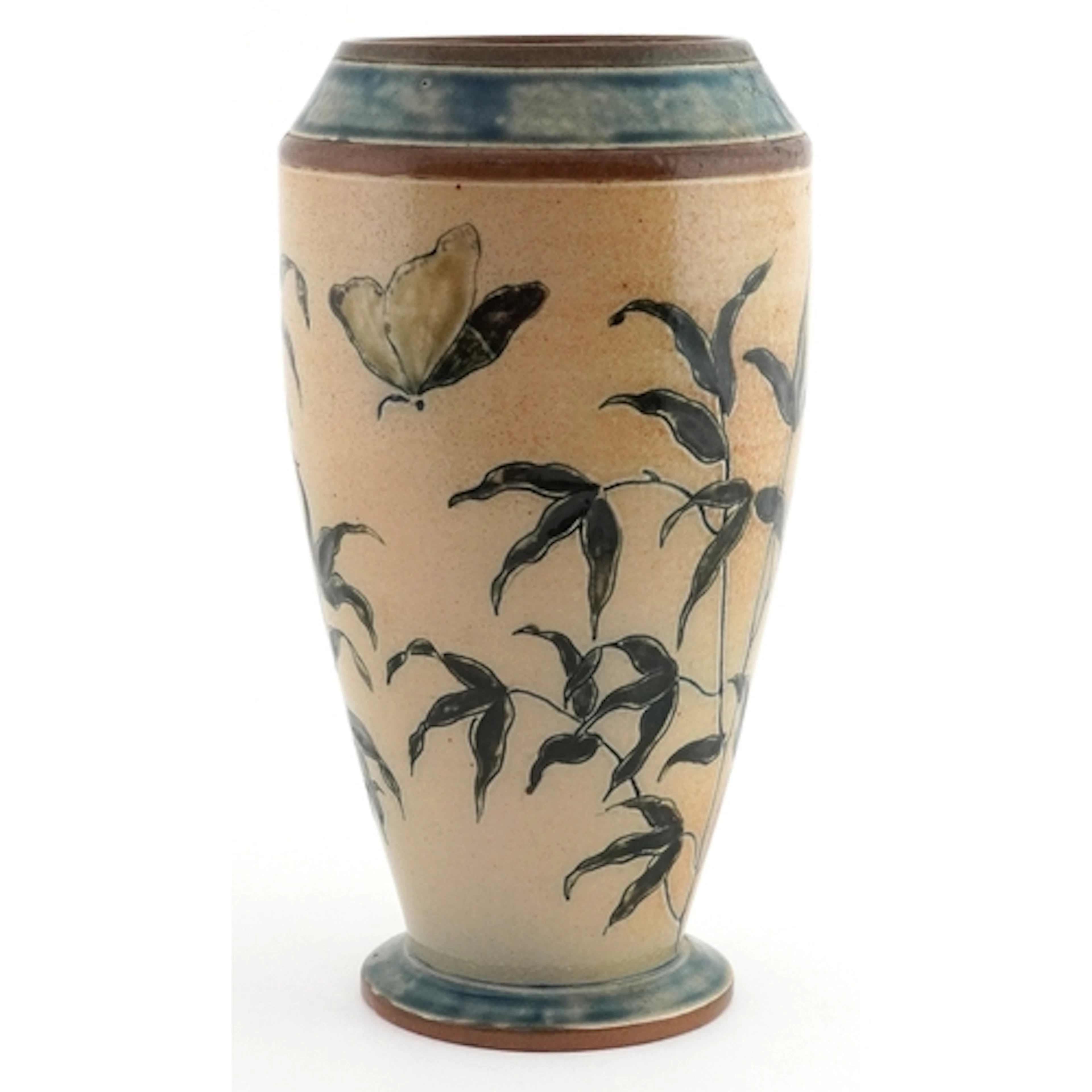 Robert Wallace Martin for Martin Brothers stoneware vase, in...