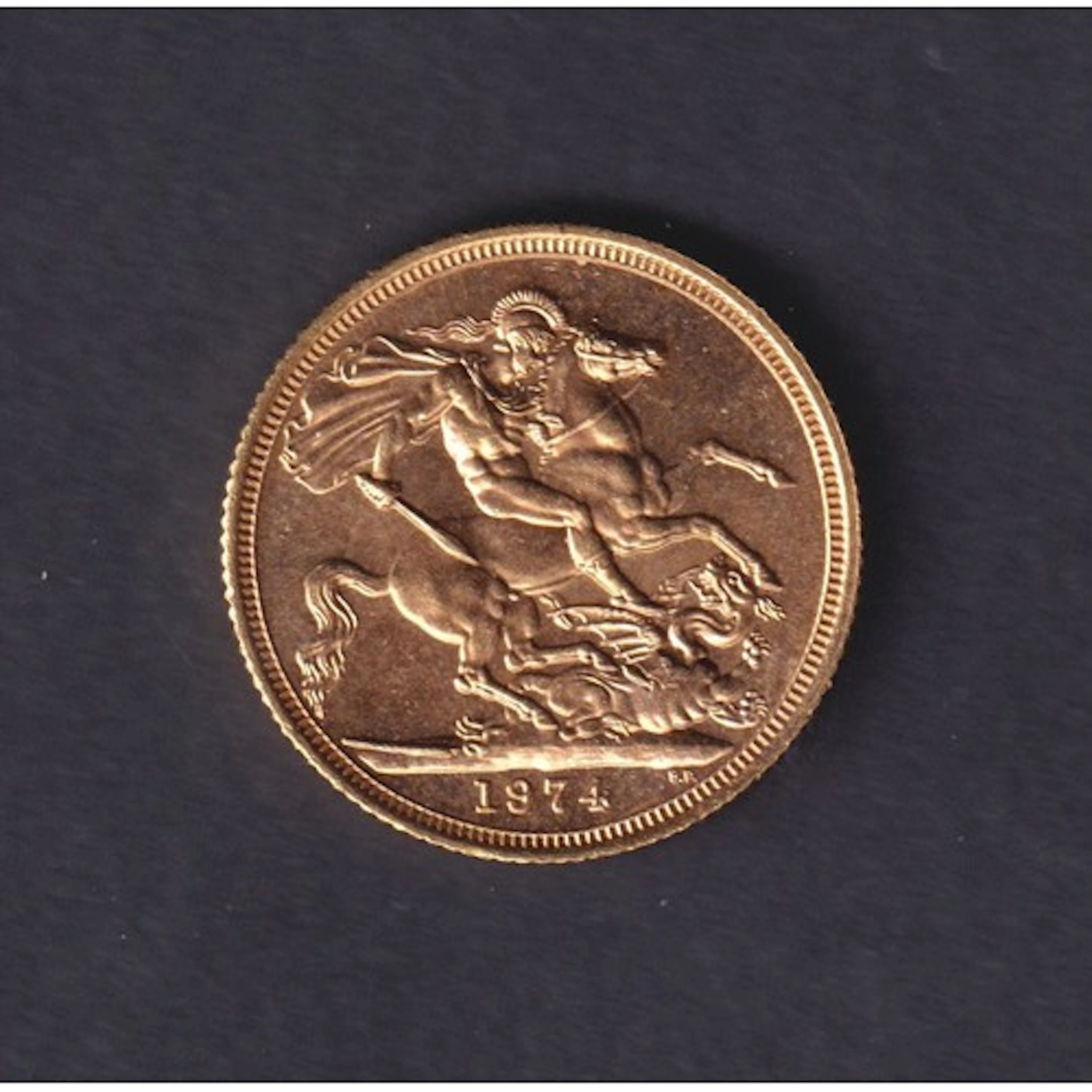 1974 Great Britain Queen Elizabeth II gold full Sovereign co...
